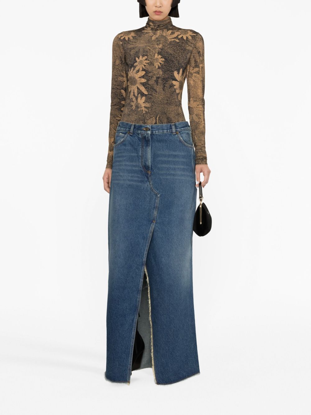 Darkpark Emma denim long skirt - view 2