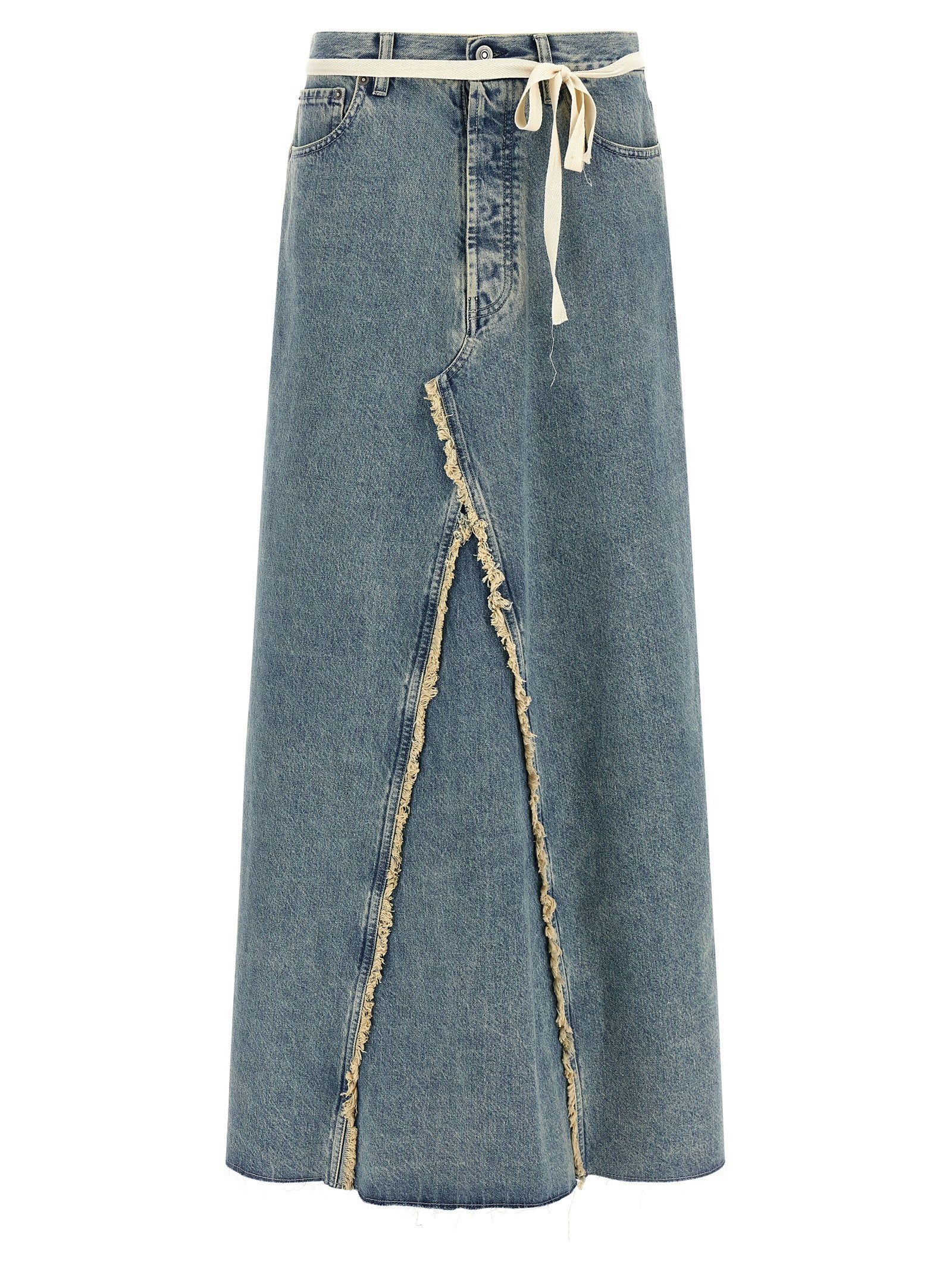 Maison Margiela Raw Hem Denim Skirt – 100% cotton