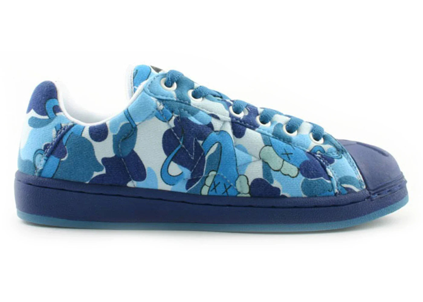 BAPE A Bathing Ape Skull Sta KAWS Blue Camo
