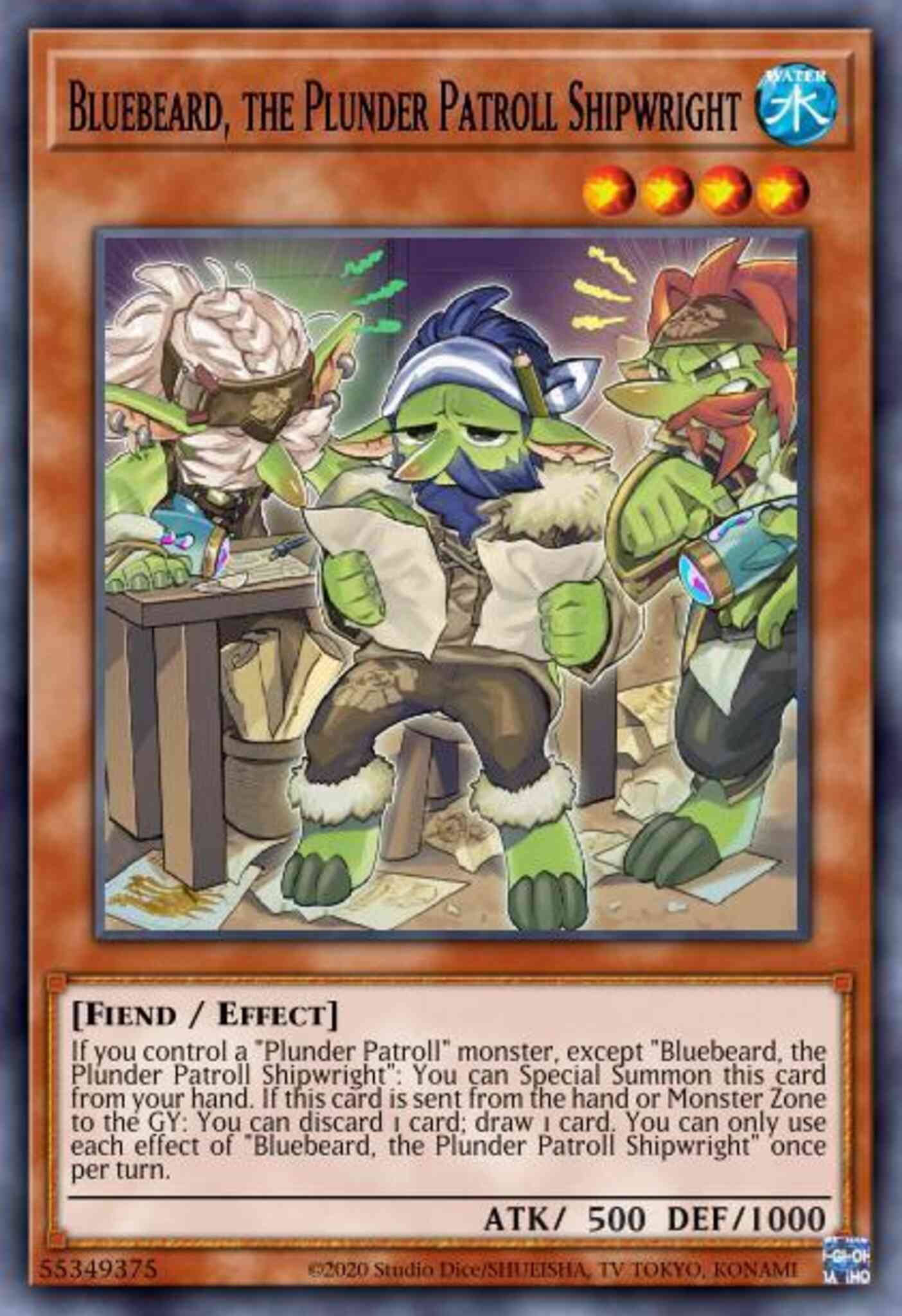 Bluebeard the plunder – Yu-Gi-Oh! Bluebeard, the Plunder Patroll Shipwright - ETCO-EN085 - Common - 1st Edition