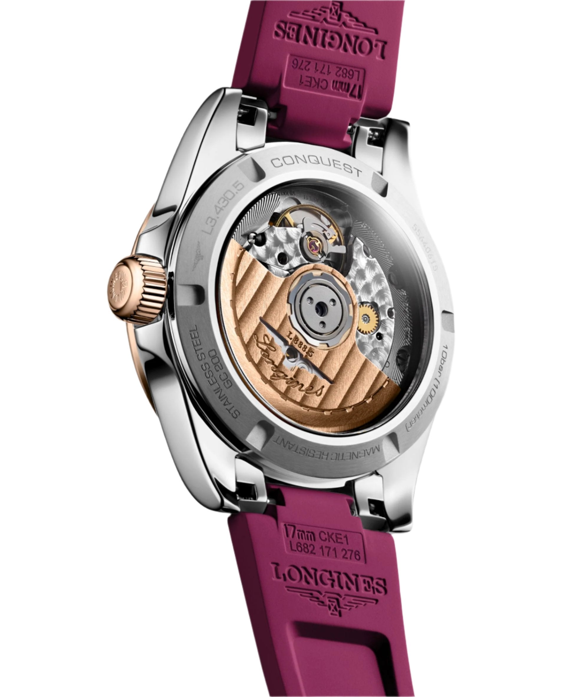 Longines Conquest Sunray Purple Dial Men 34mm - view 2