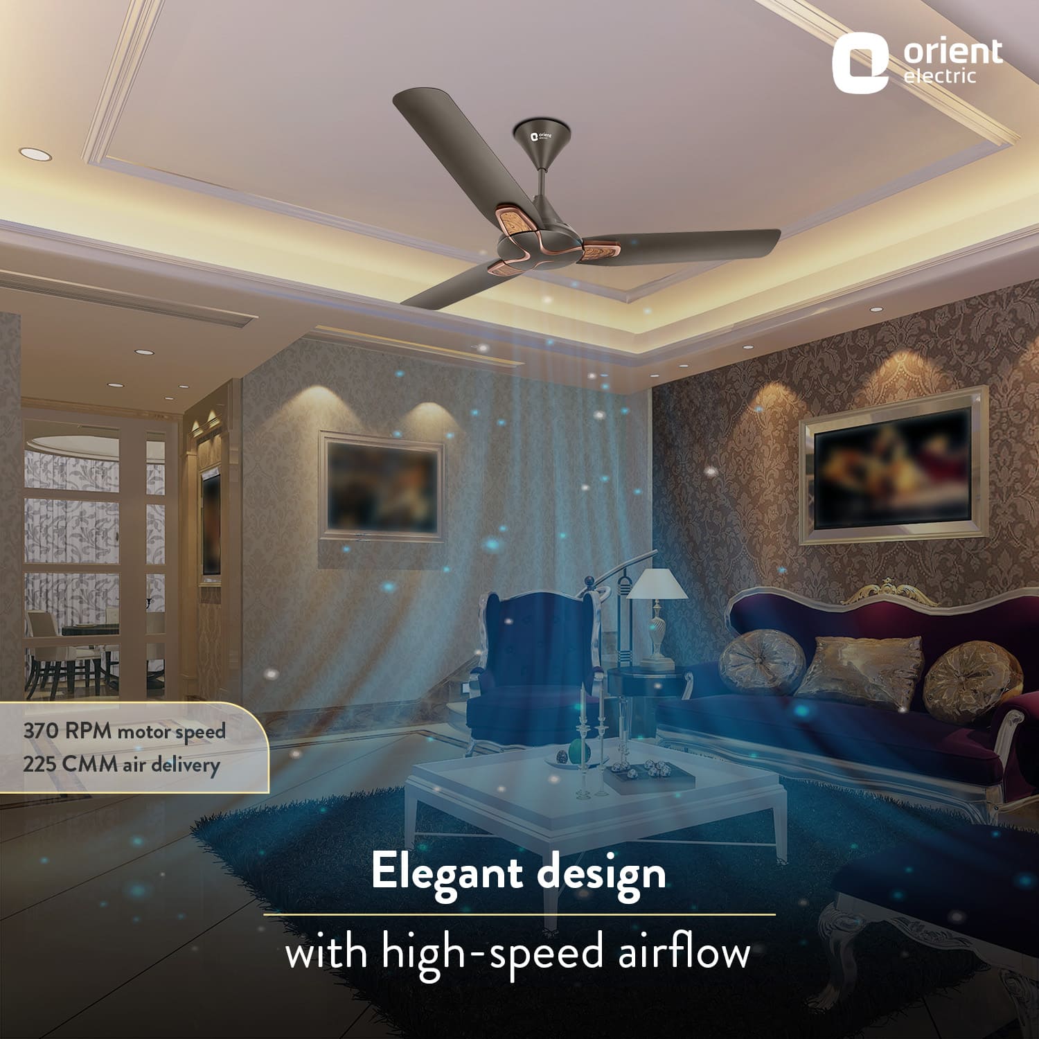 Orient Electric 1200MM Jazz Trendz Decorative Ceiling Fan - view 4