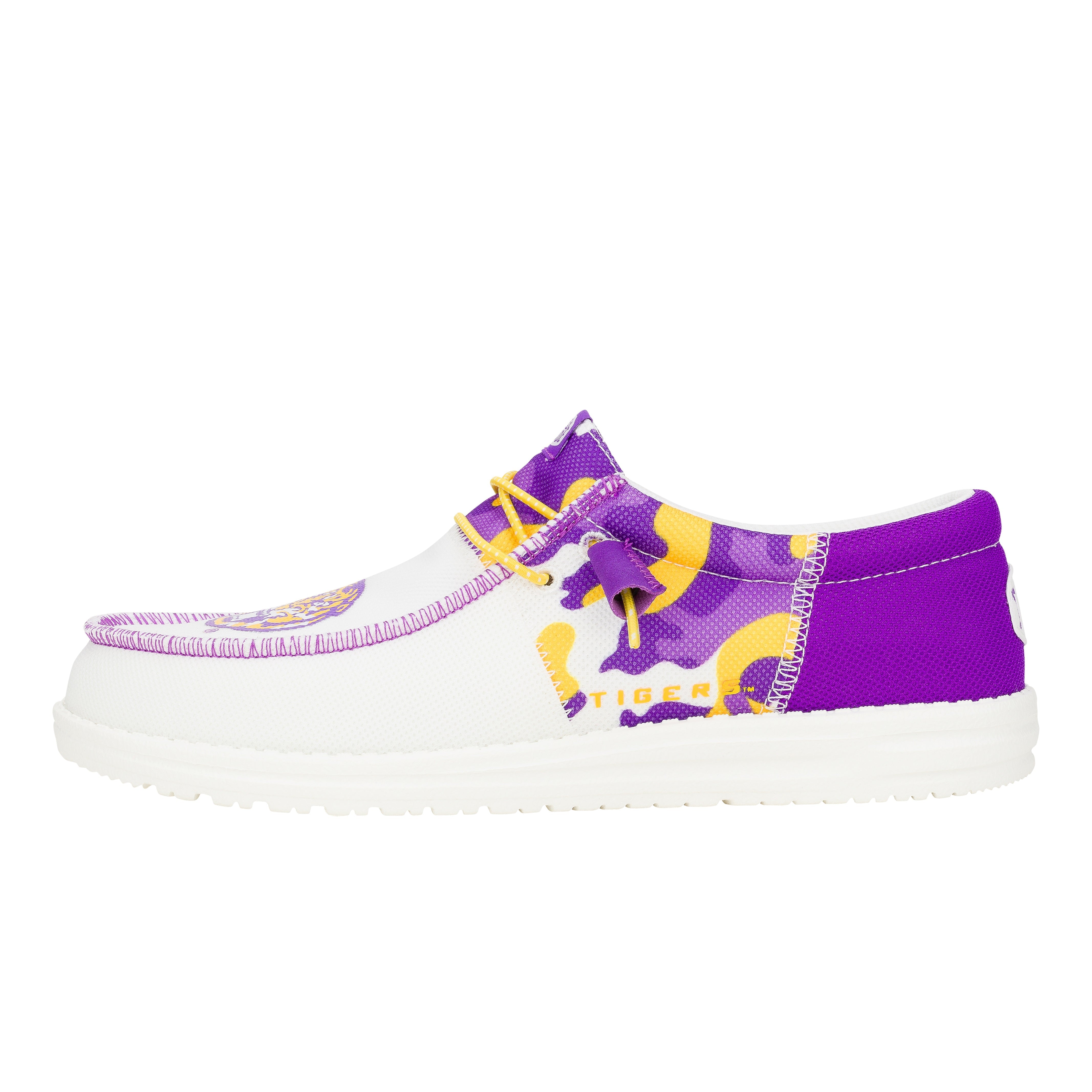 HEYDUDE shoes Men's Wally Tri LSU - LSU Purple/Yellow