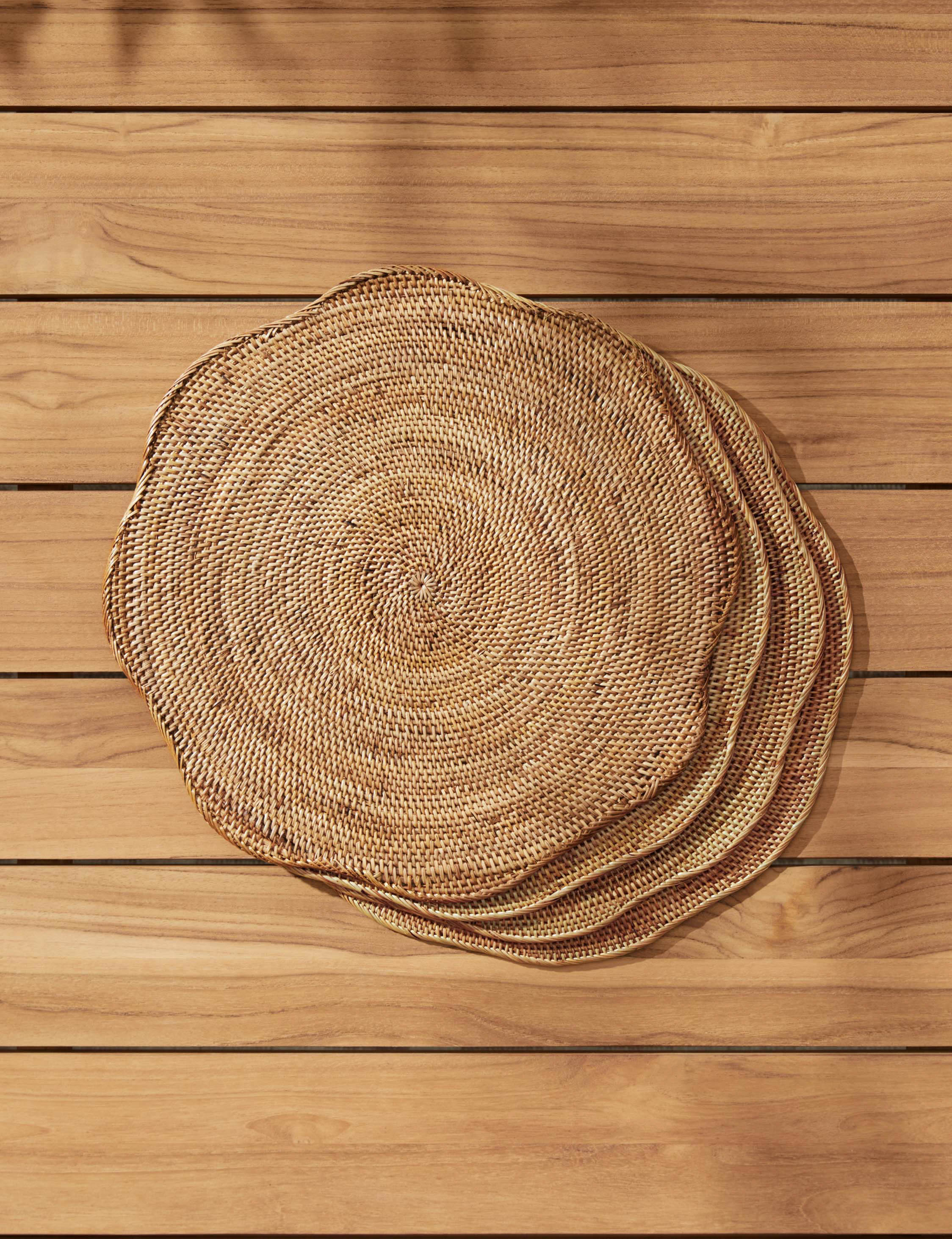 Lulu and Georgia Tyna Rattan Placemats (Set of 4)