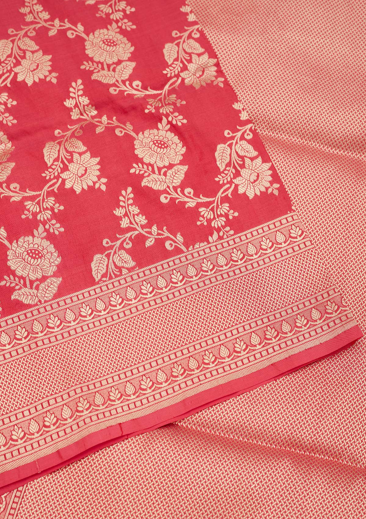 Koskii Pink Zariwork Pure Silk Saree – Women's - view 4