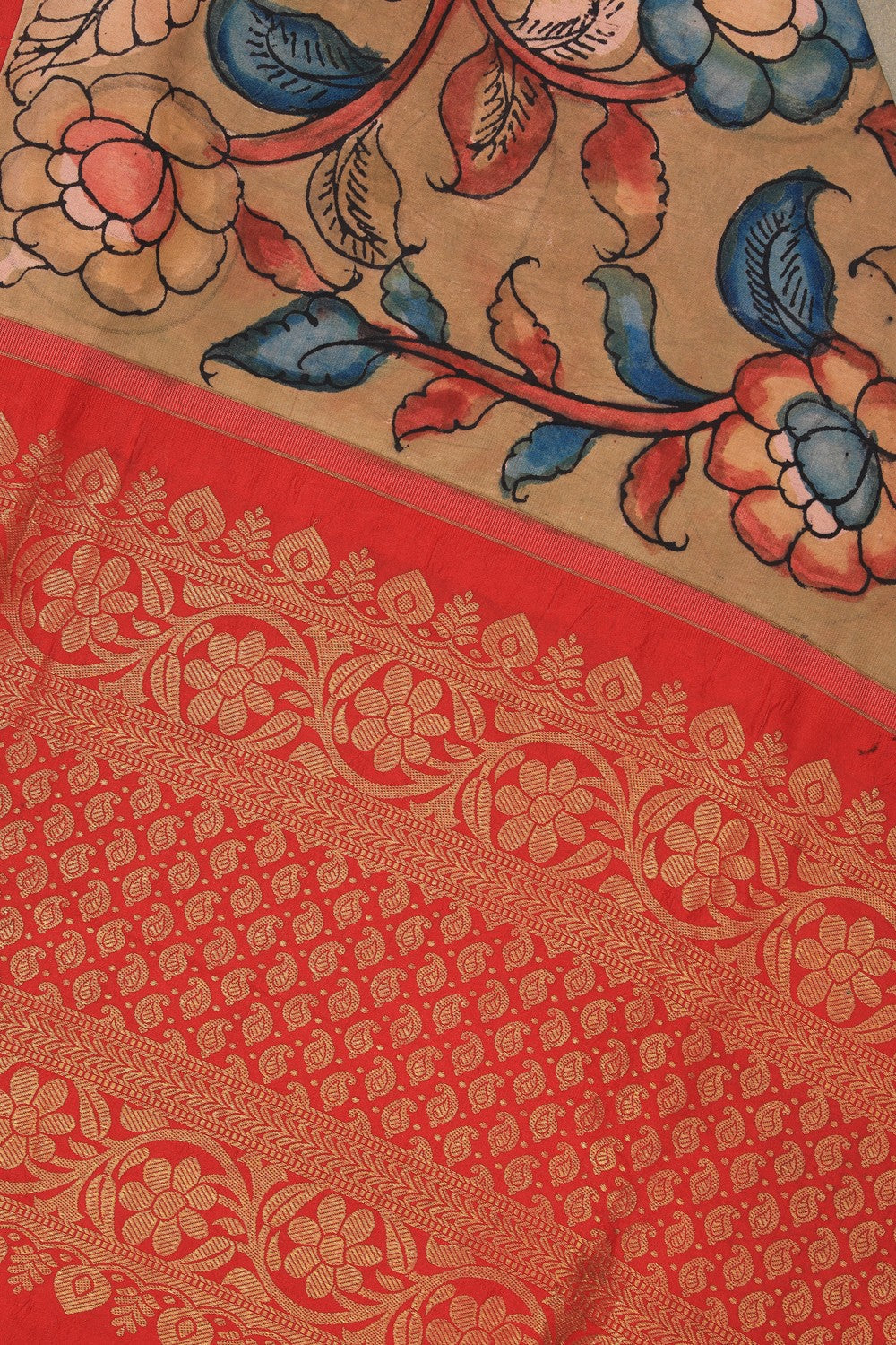 Kalanjali Kalamkari Painted Dupatta - view 2