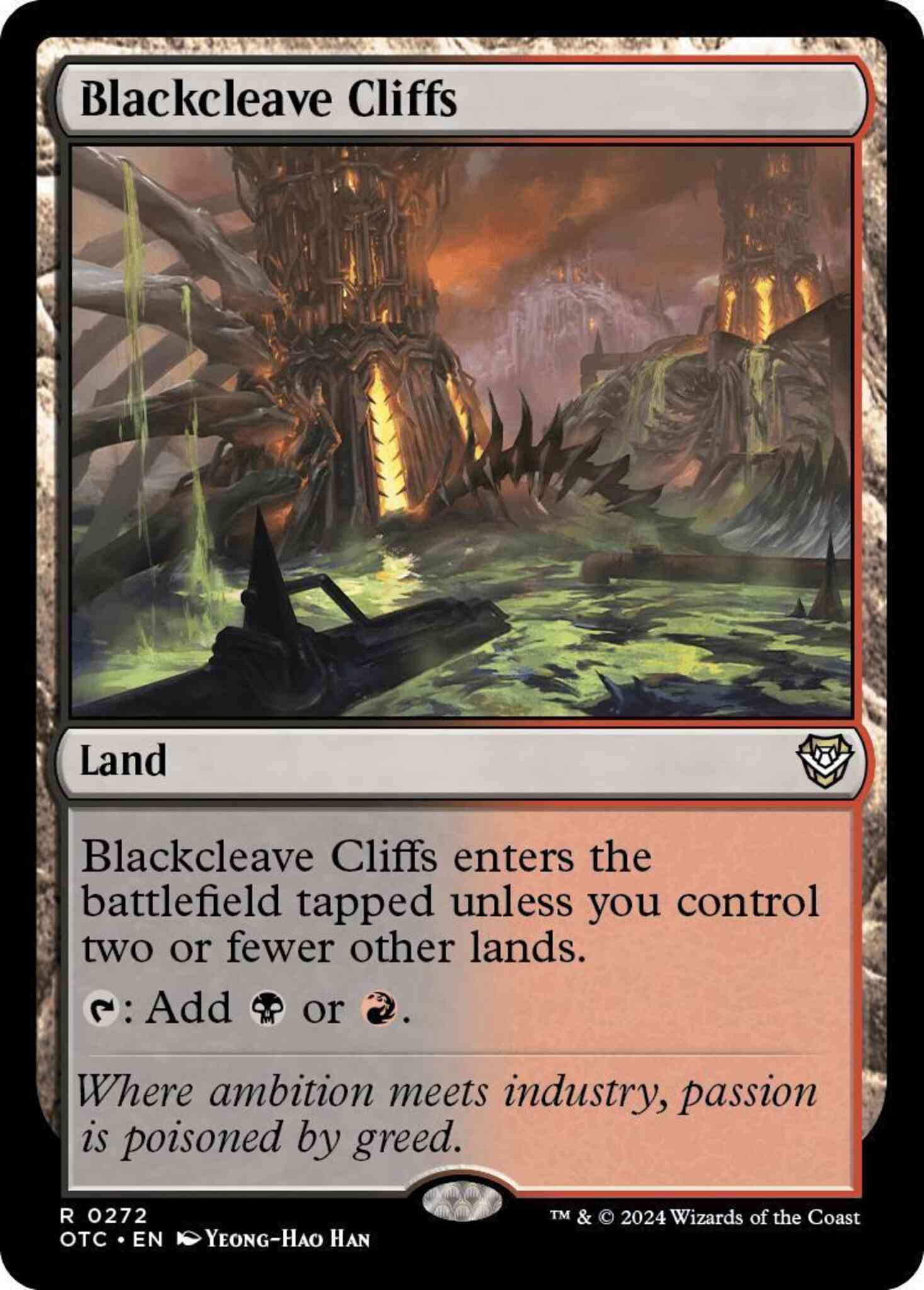 Blackcleave cliffs 272 – Magic Blackcleave Cliffs [272] [Outlaws of Thunder Junction: Commander] [Non-Foil]
