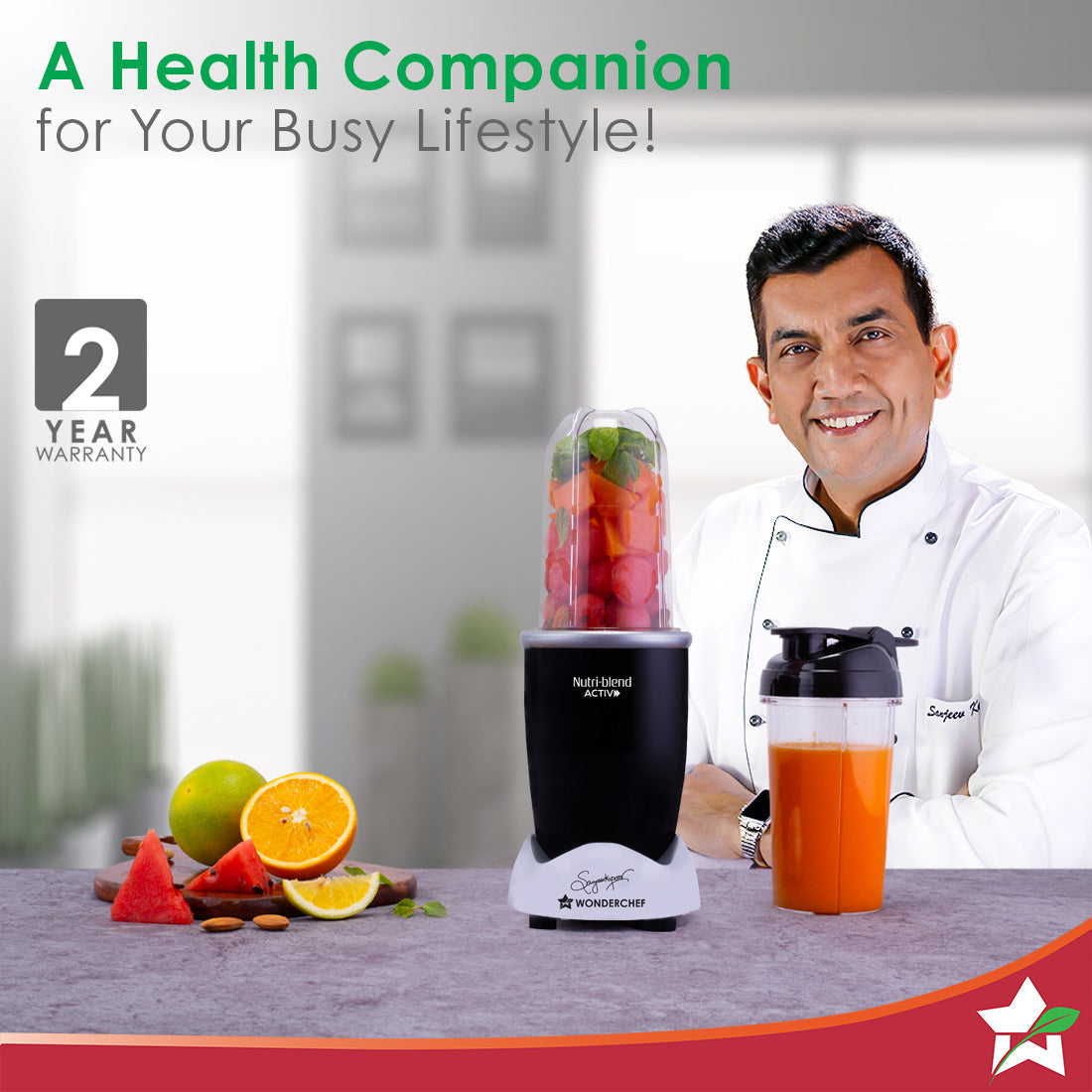 Nutri-blend Activ Mixer Grinder Blender, Smoothie by blacktree - view 2