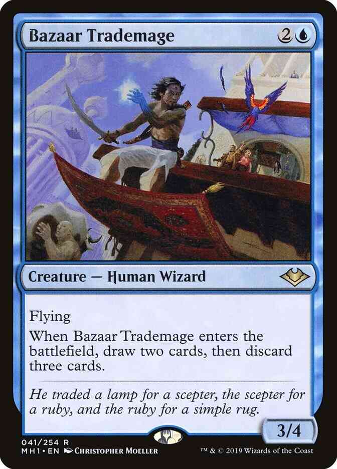 Bazaar trademage 41 – Magic Bazaar Trademage [41] [Modern Horizons] [Non-Foil]