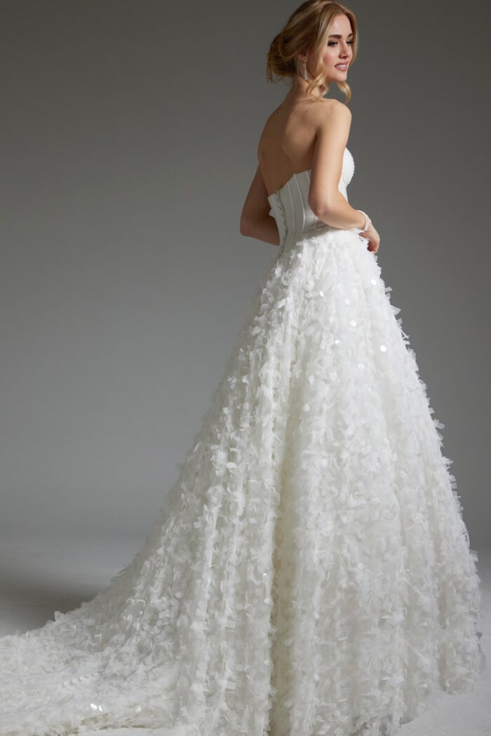 Jovani JB26295 Long Bridal Ballgown Wedding Dress - view 2