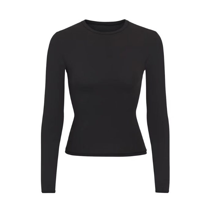 HYPE ELIXIR Skims Fits Everybody Long Sleeve T-Shirt Onyx