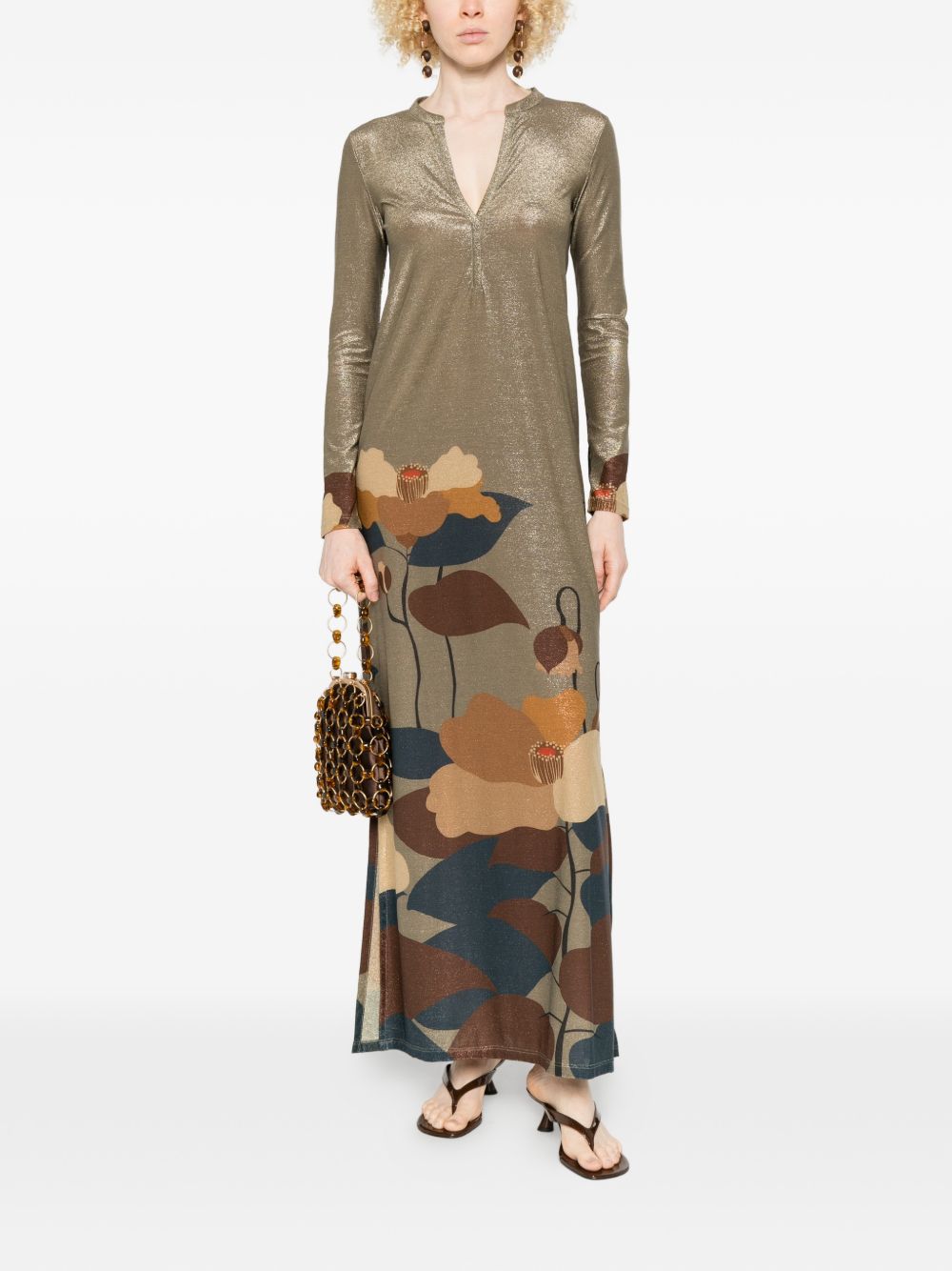 Siyu V-neck Ninfa kaftan dress - view 2