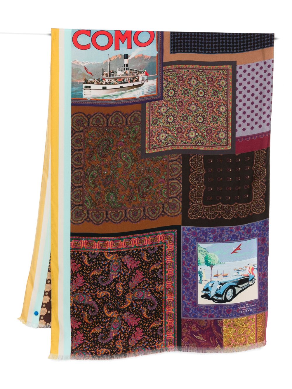 032C Pierre Louis Mascia silk printed scarf – SILK 100%