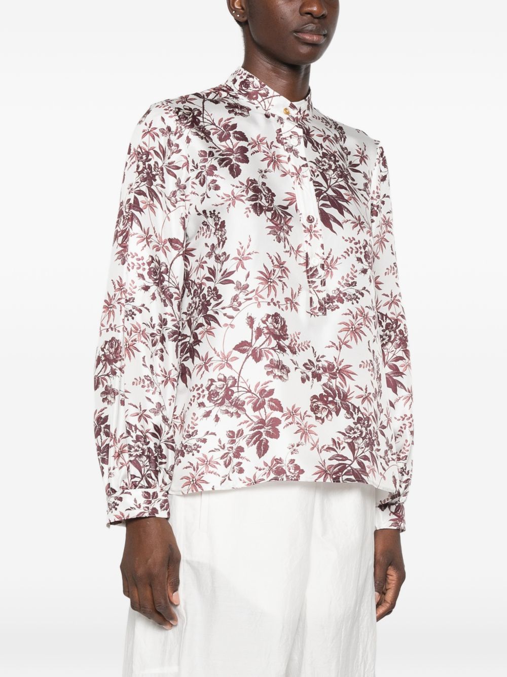 TRAME AUREE Shirt – SILK 100% - view 5