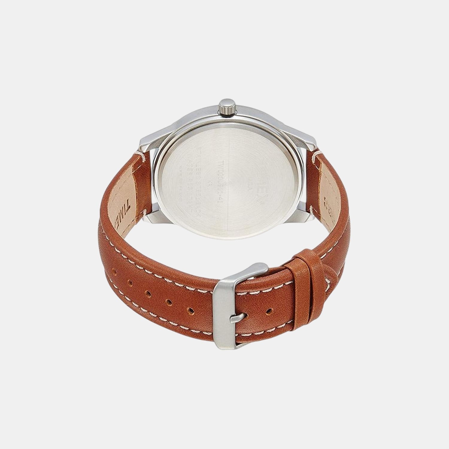 Timex Fashion Men Quartz White Dial Chronograph Leather Watch TW000U911 - view 2