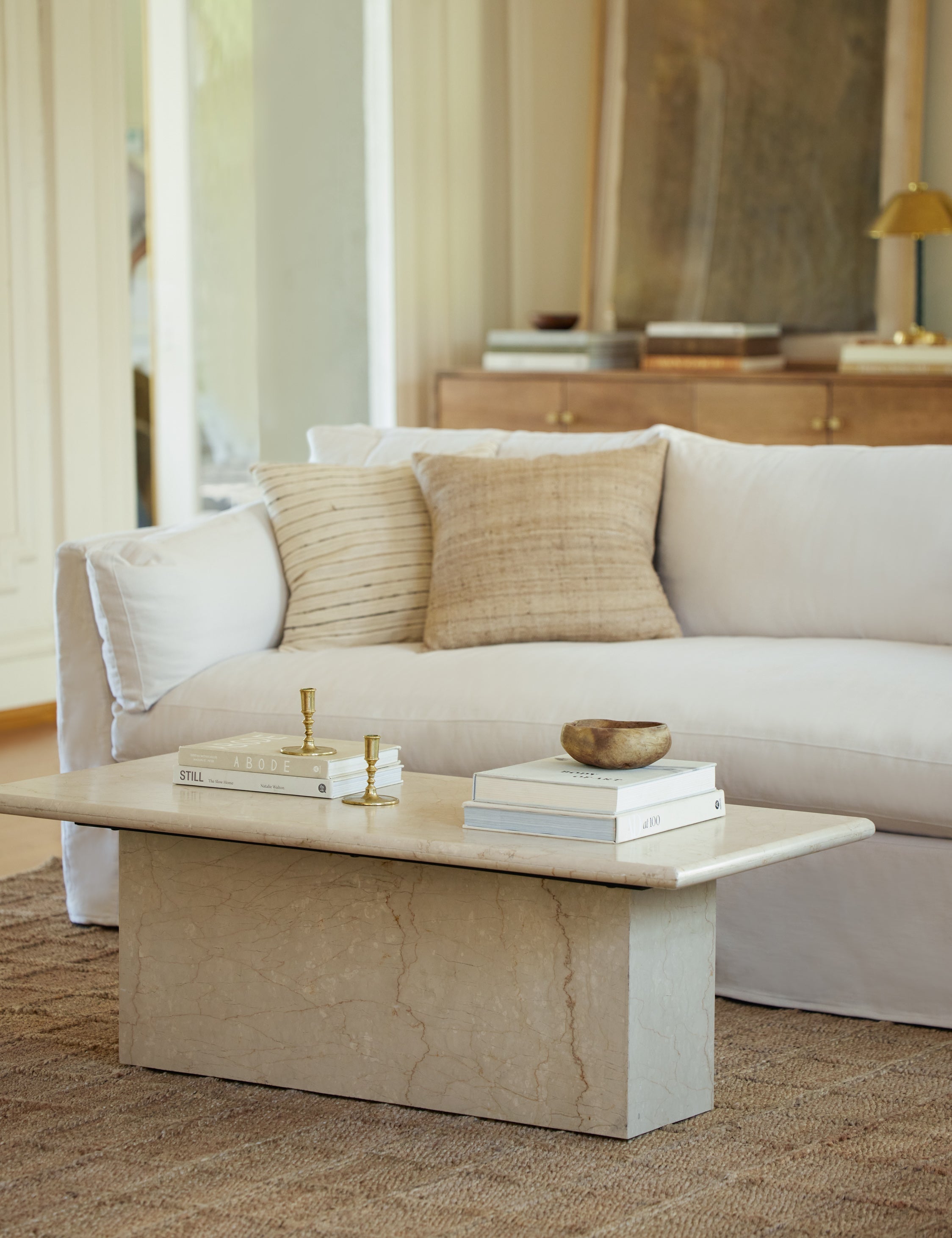 Lulu and Georgia Open Box: Leonel Coffee Table, Cream Marble - view 3