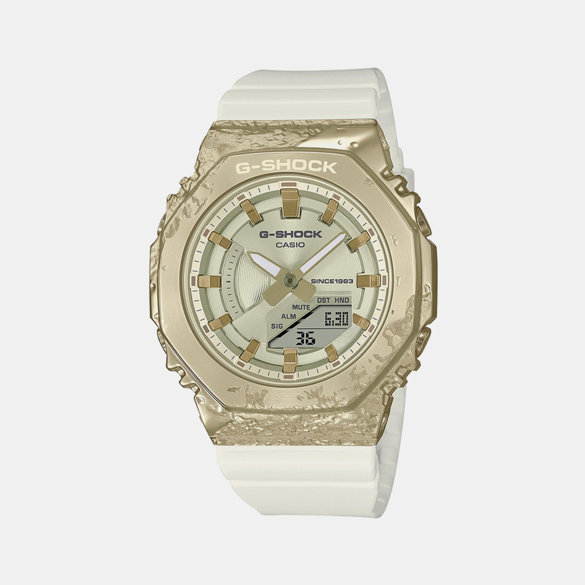 Casio G-Shock Women Quartz White Dial Analog-Digital Resin Watch G1358
