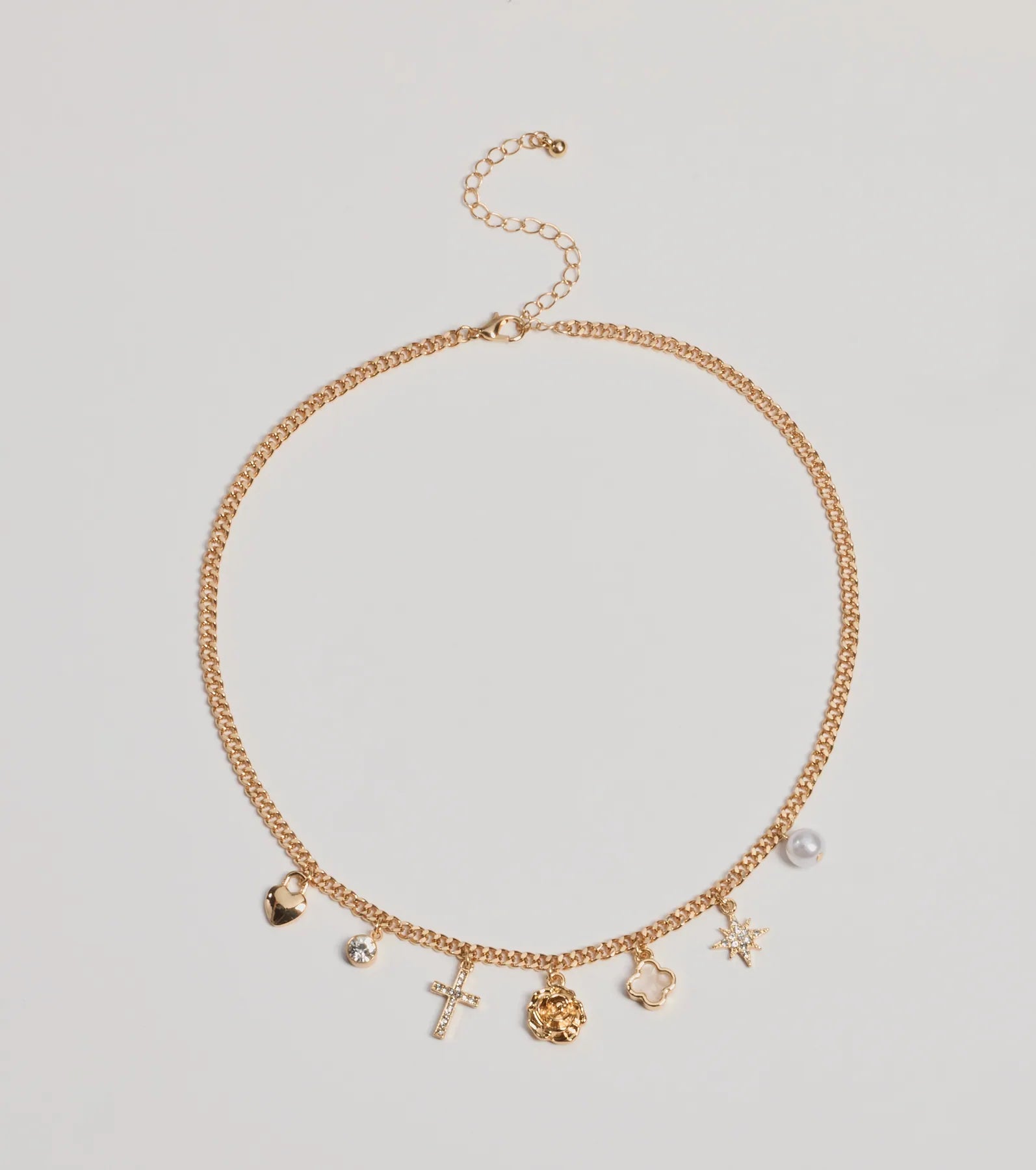 Windsor Touch Of Chic Charm Pendant Necklace – GOLD