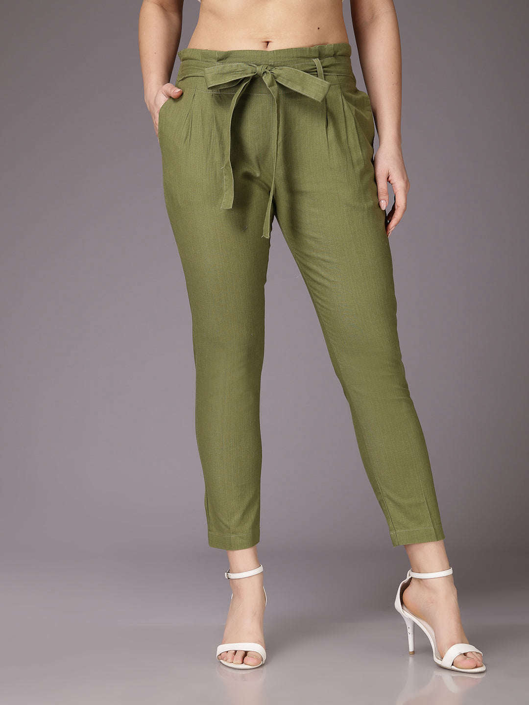 Freehand By The Indian Garage Co Women Solid Trouser - view 4