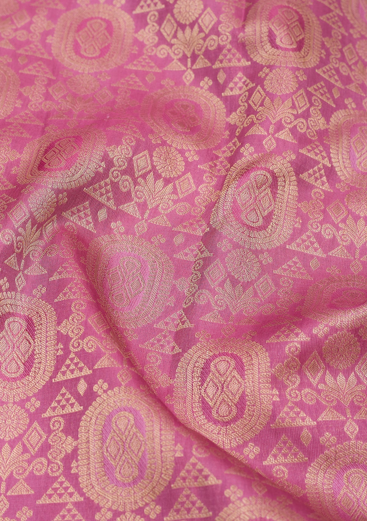 Koskii Wine Zariwork Pure Silk Saree – Women's - view 2