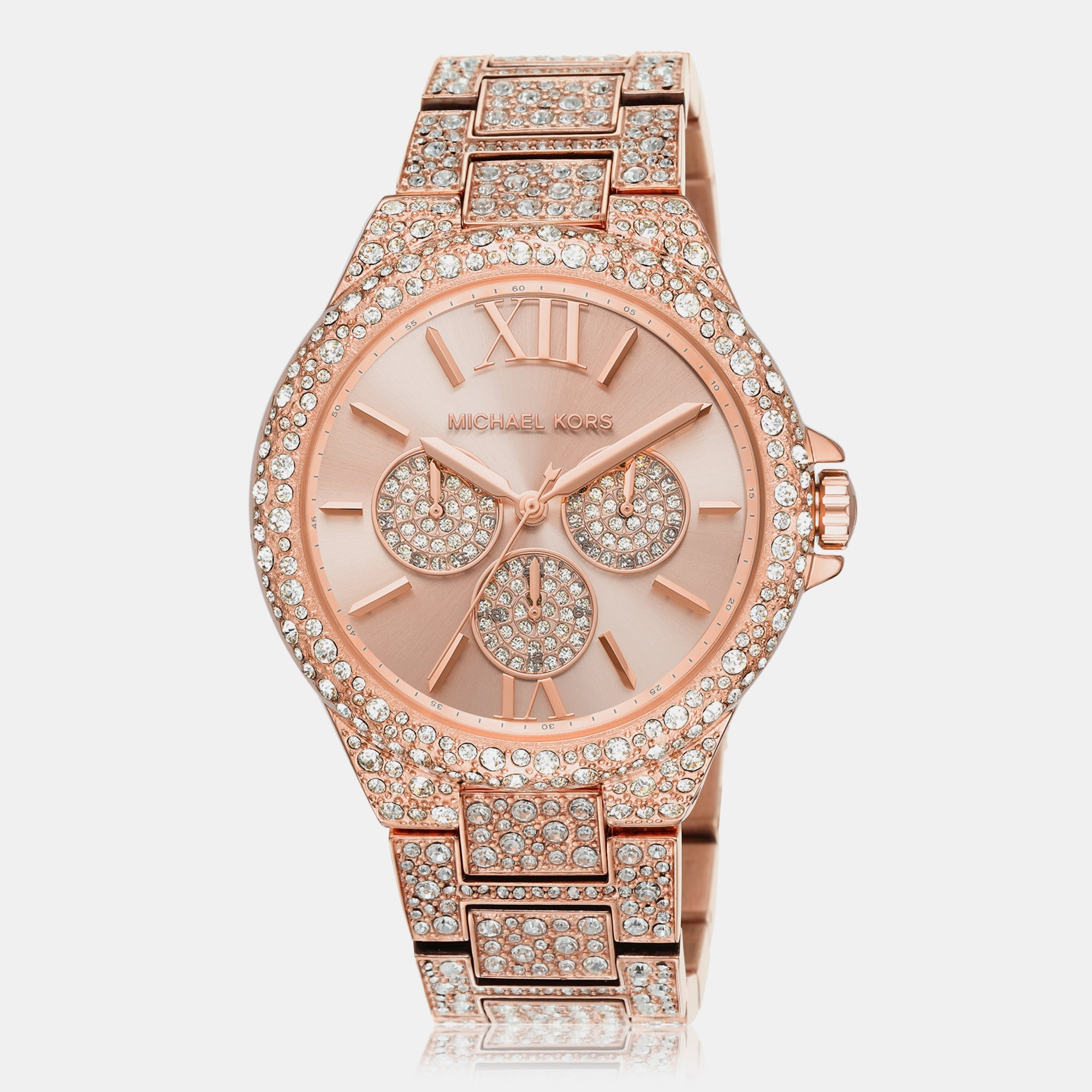 Michael Kors Camille Women Quartz Rose Gold Dial Chronograph Stainless Steel Watch MK6961 - view 2