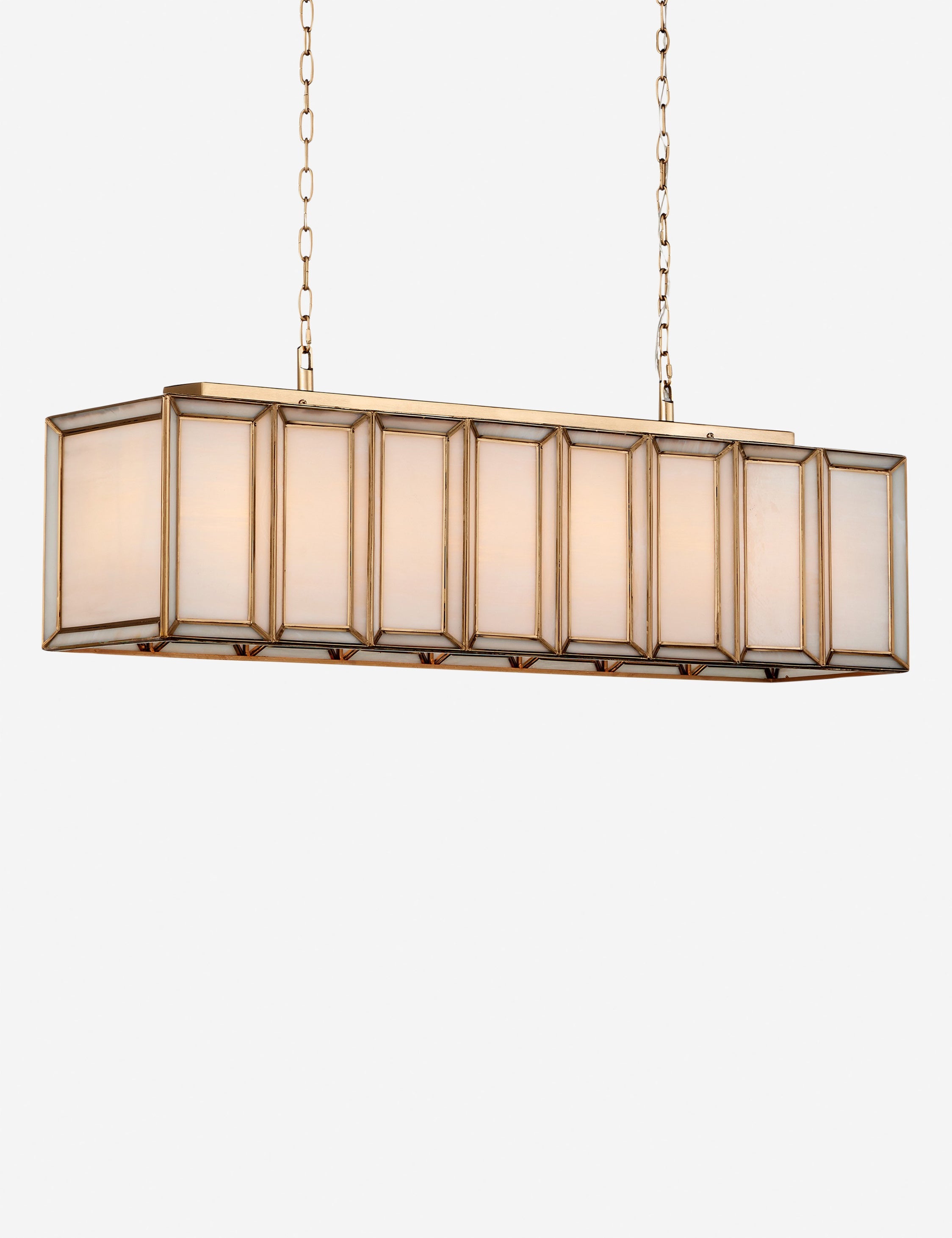 Lulu and Georgia Labarre Linear Chandelier – Antique Brass - view 2