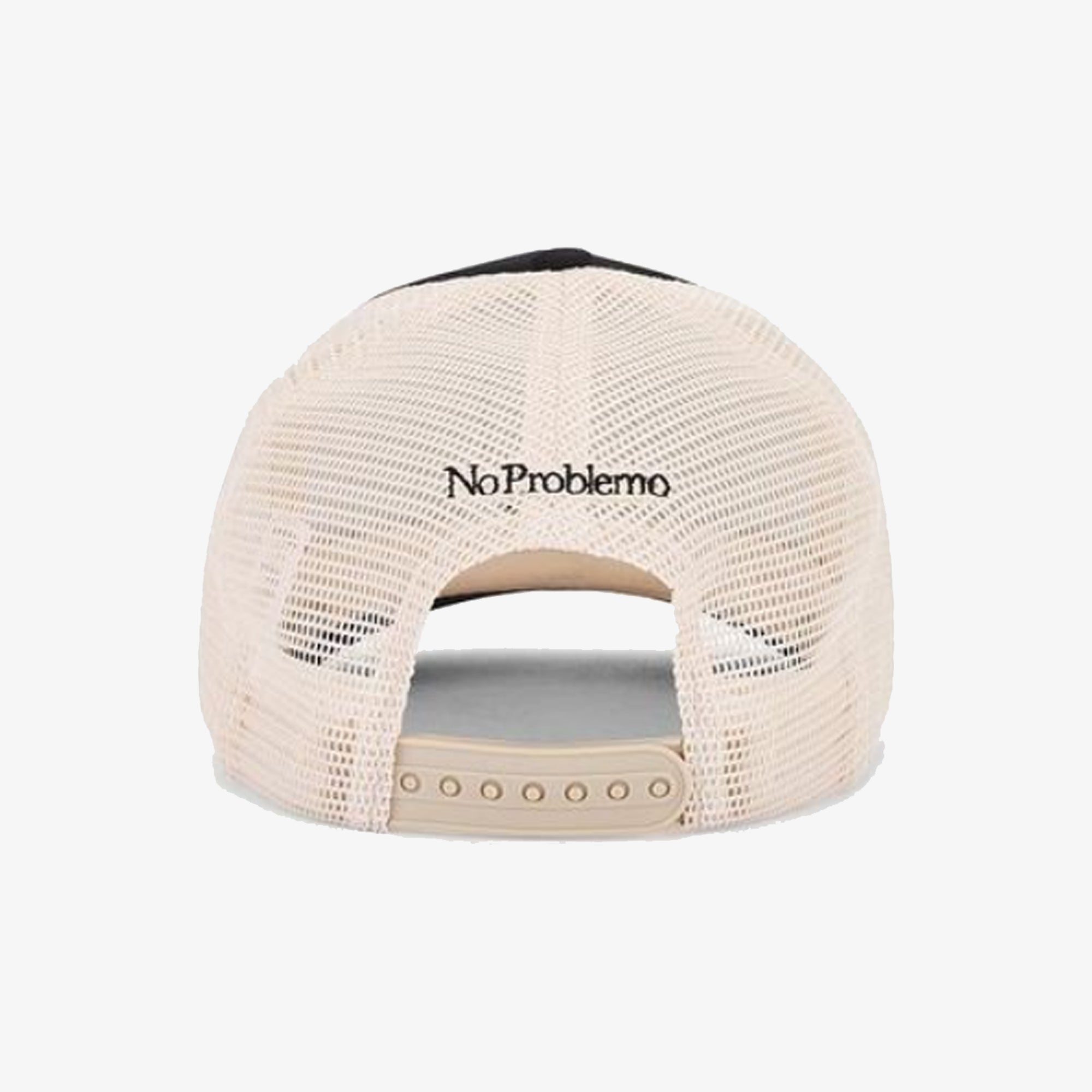 No Problemo | No Feelings Trucker Cap { Black/white - view 2