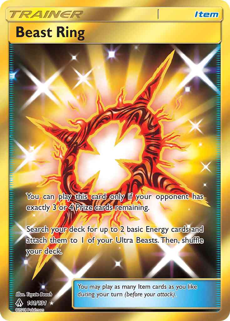Rare secret sm6-141 – Pokémon Beast Ring - 141/131 - Rare Secret [sm6-141] [Secret]
