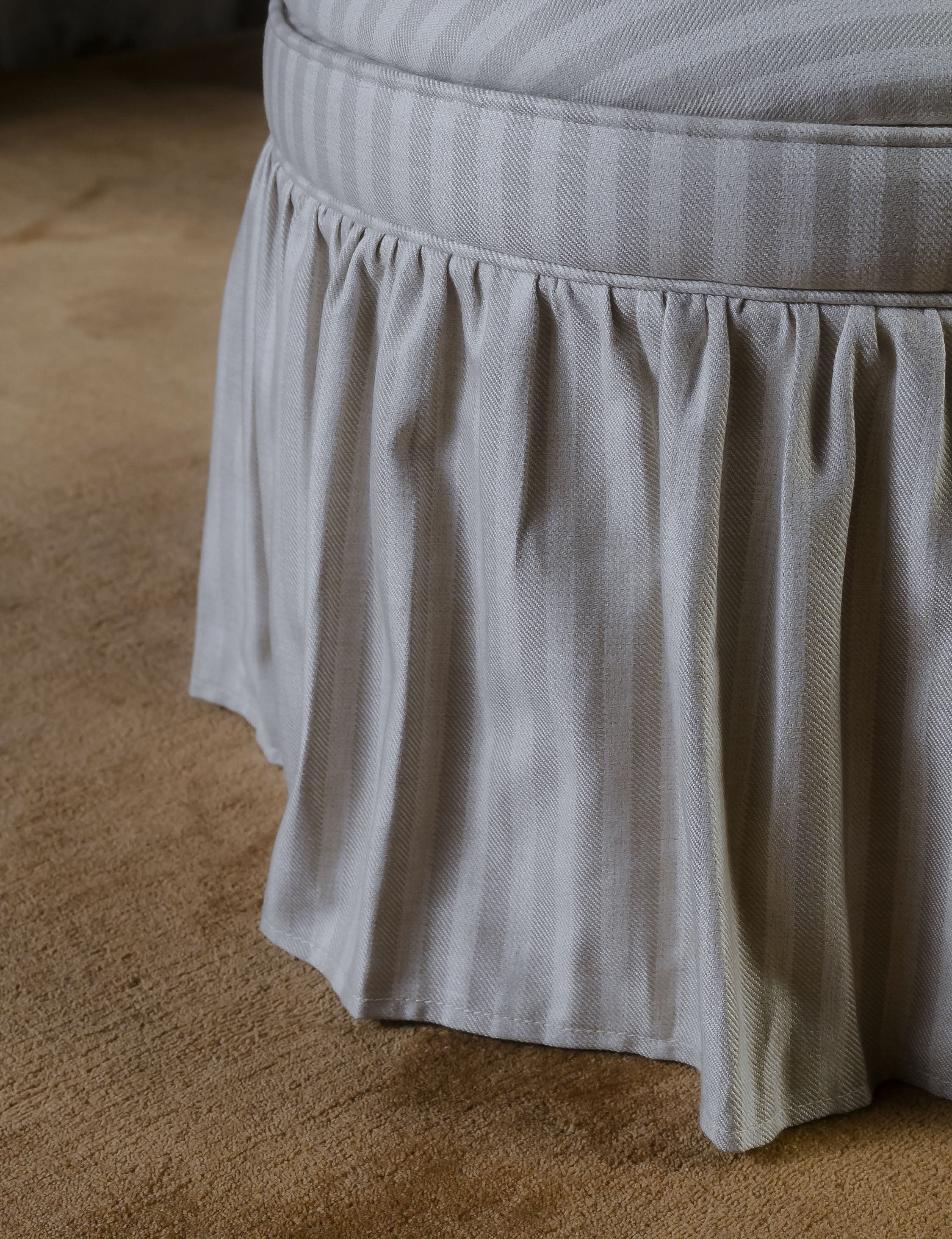 Lulu and Georgia Tompkins Round Storage Ottoman - view 12