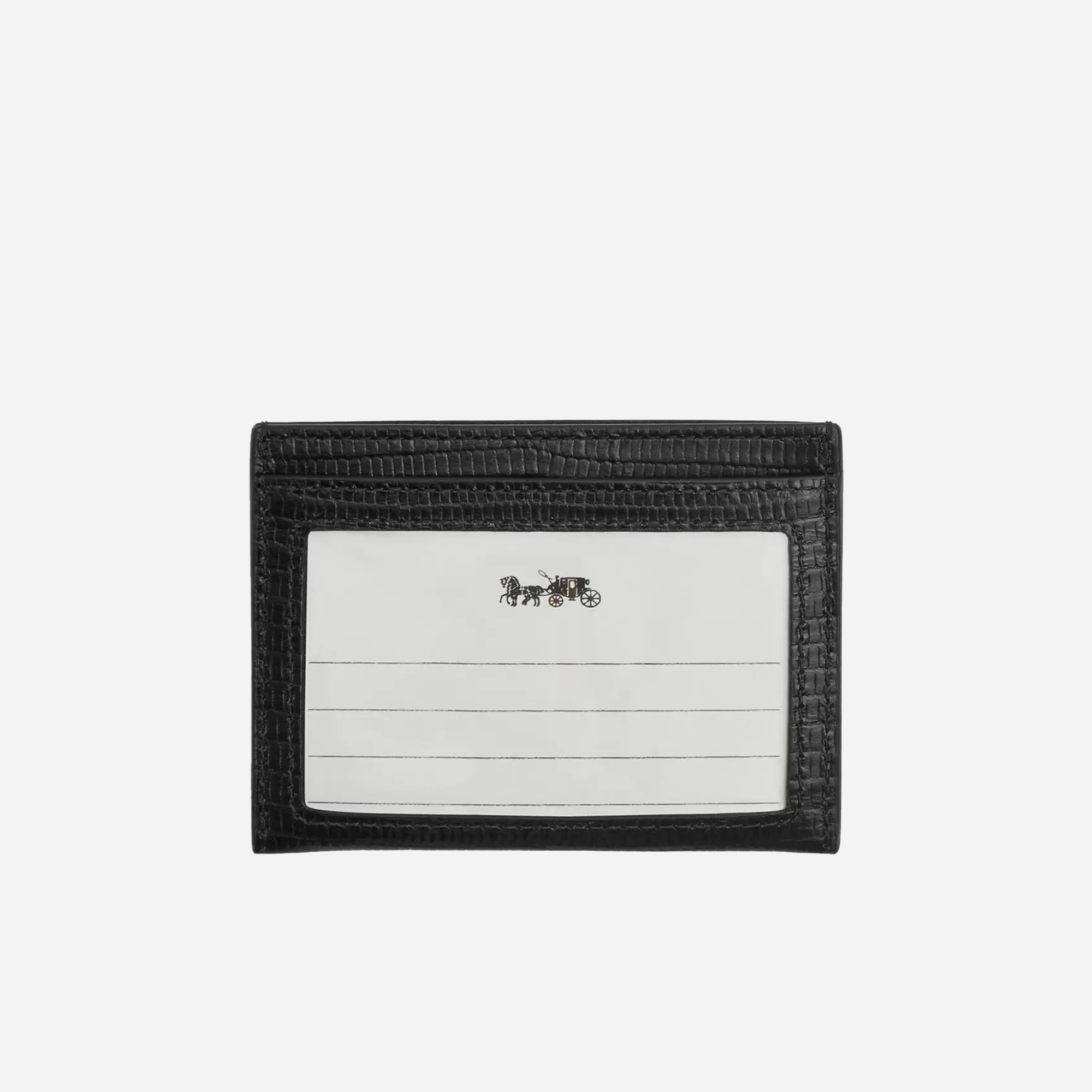 COACH Slim Id Card Case Silver/Black - view 2