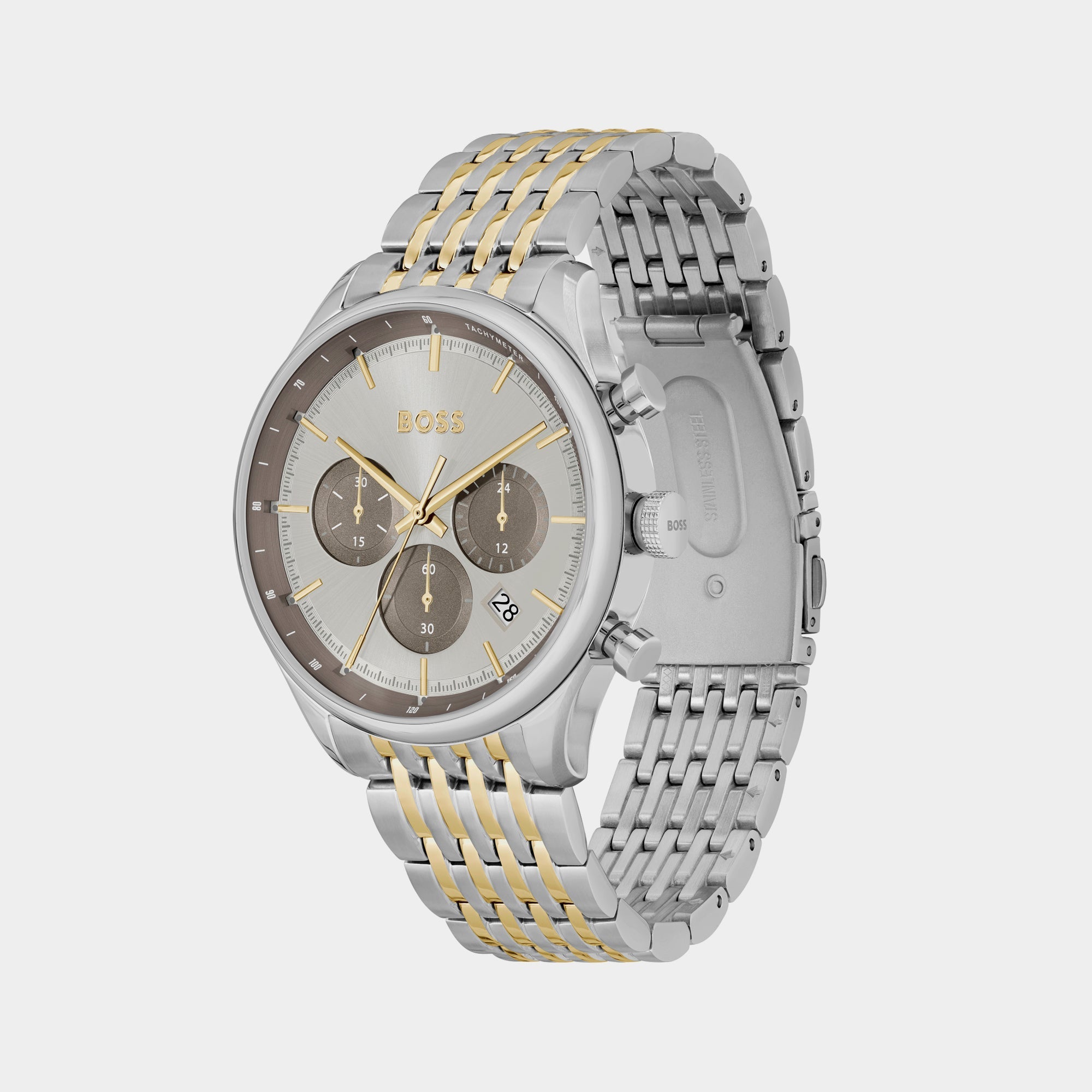 Boss Gregor Men Quartz Grey Dial Chronograph Stainless Steel Watch 1514053 - view 3