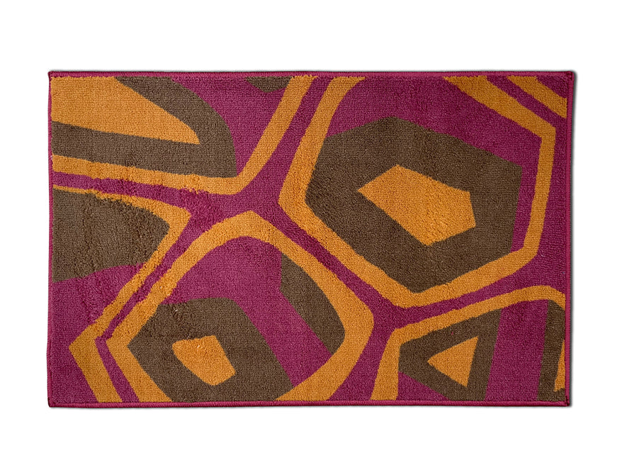 Spaces India Welspun Ethan Polyester Foot Mats Small-Tortoise Shell - view 2