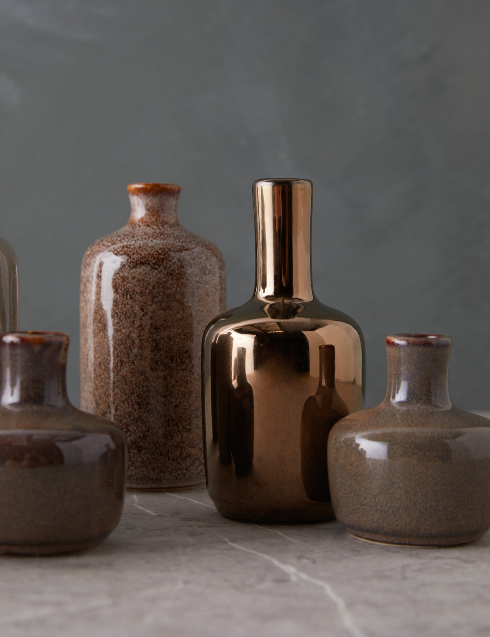 Lulu and Georgia Molloy Vases (Set of 8) – Brown - view 5