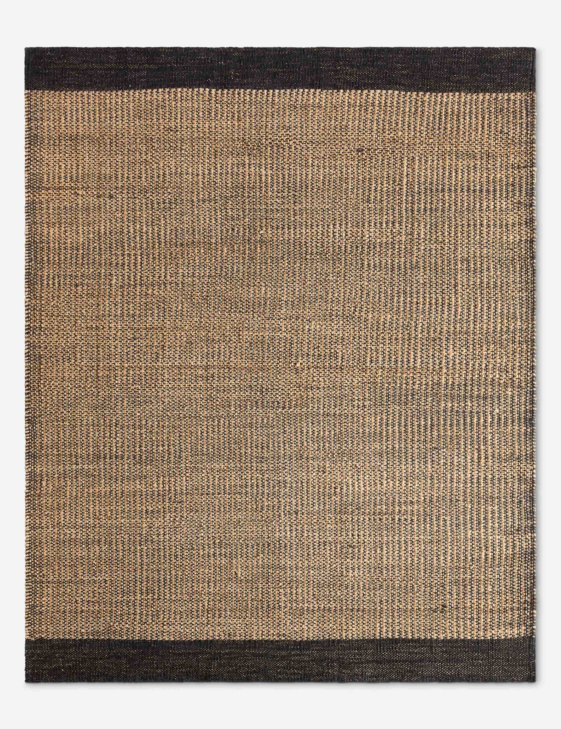 Lulu and Georgia Yves Handwoven Jute Rug – Black