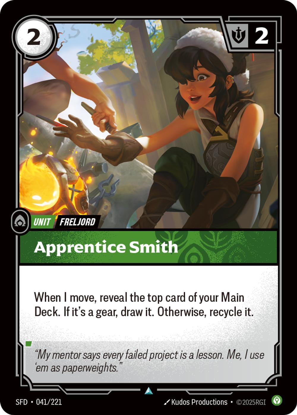 221 spiritforged non – Riftbound Apprentice Smith - 041/221 [Spiritforged] [Non Foil]