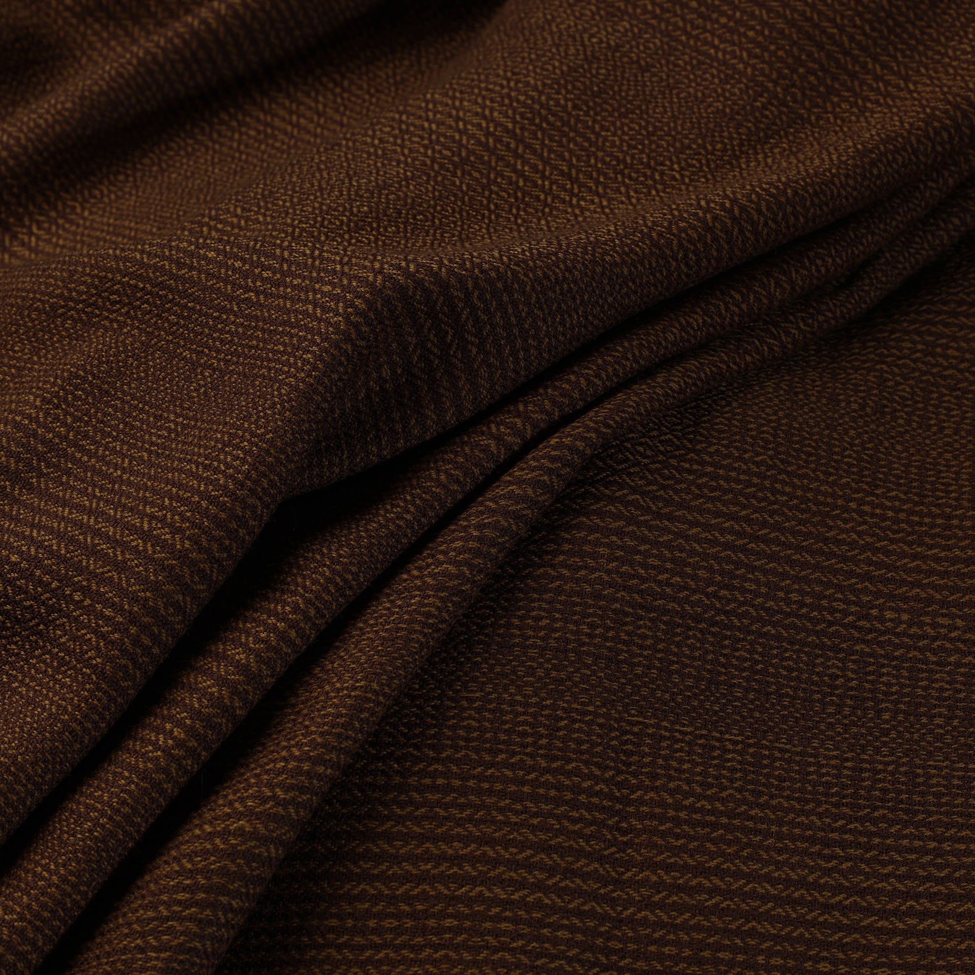 KILMORA Brown - Kumaun Handwoven Merino Woollen Fabric 05