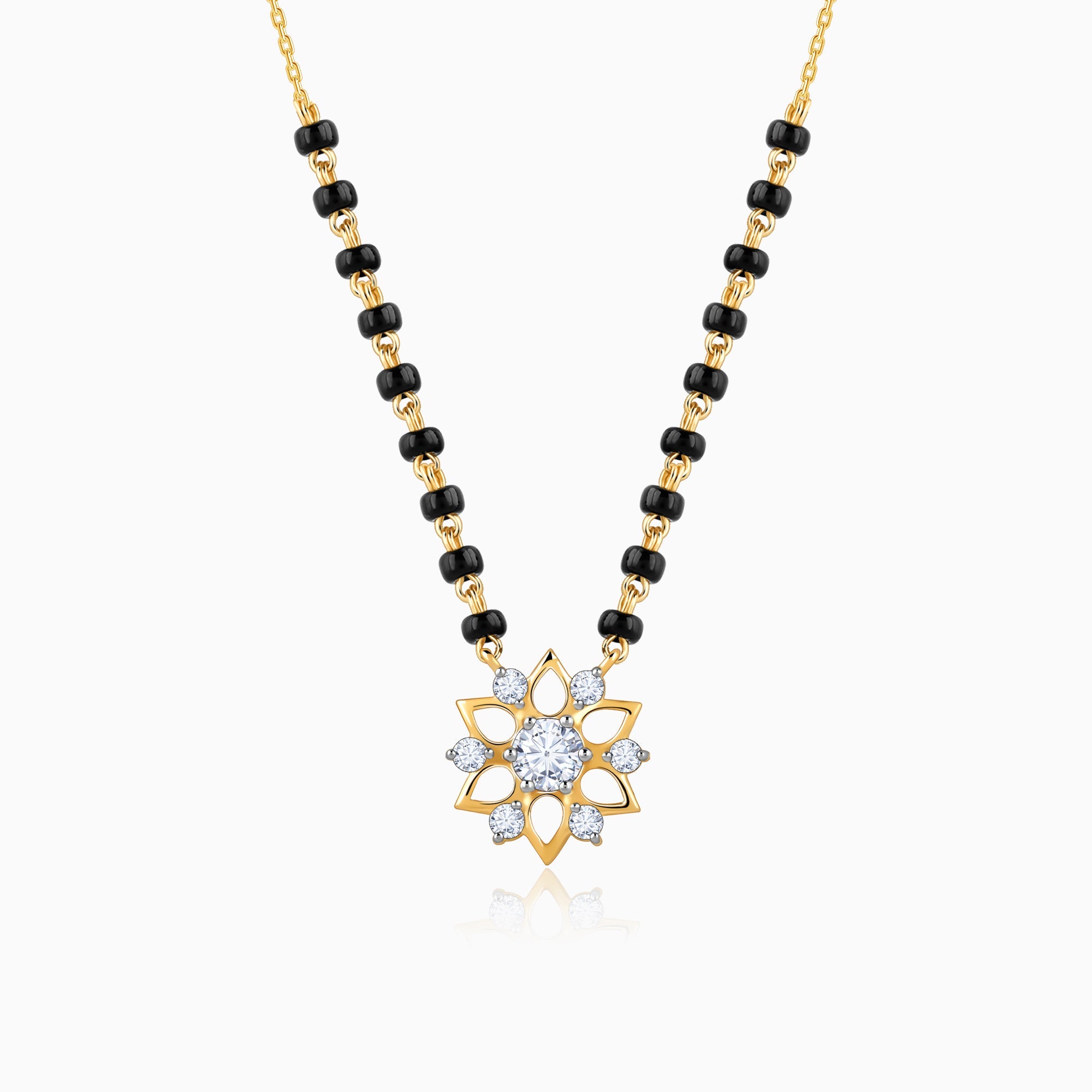GIVA Jewellery Gold Nidhi Diamond Mangalsutra