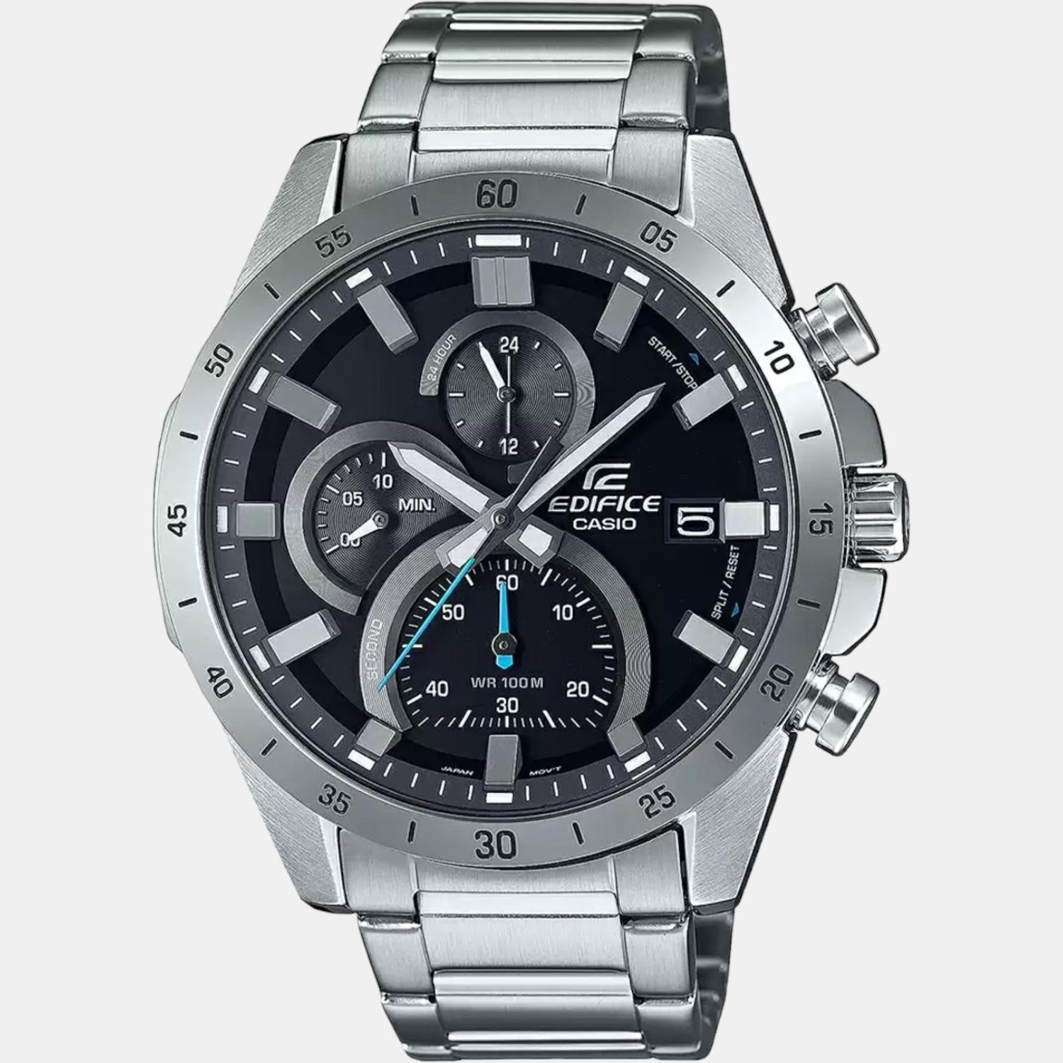 Casio Edifice Men Quartz Black Dial Chronograph Stainless Steel Watch ED512 - view 2