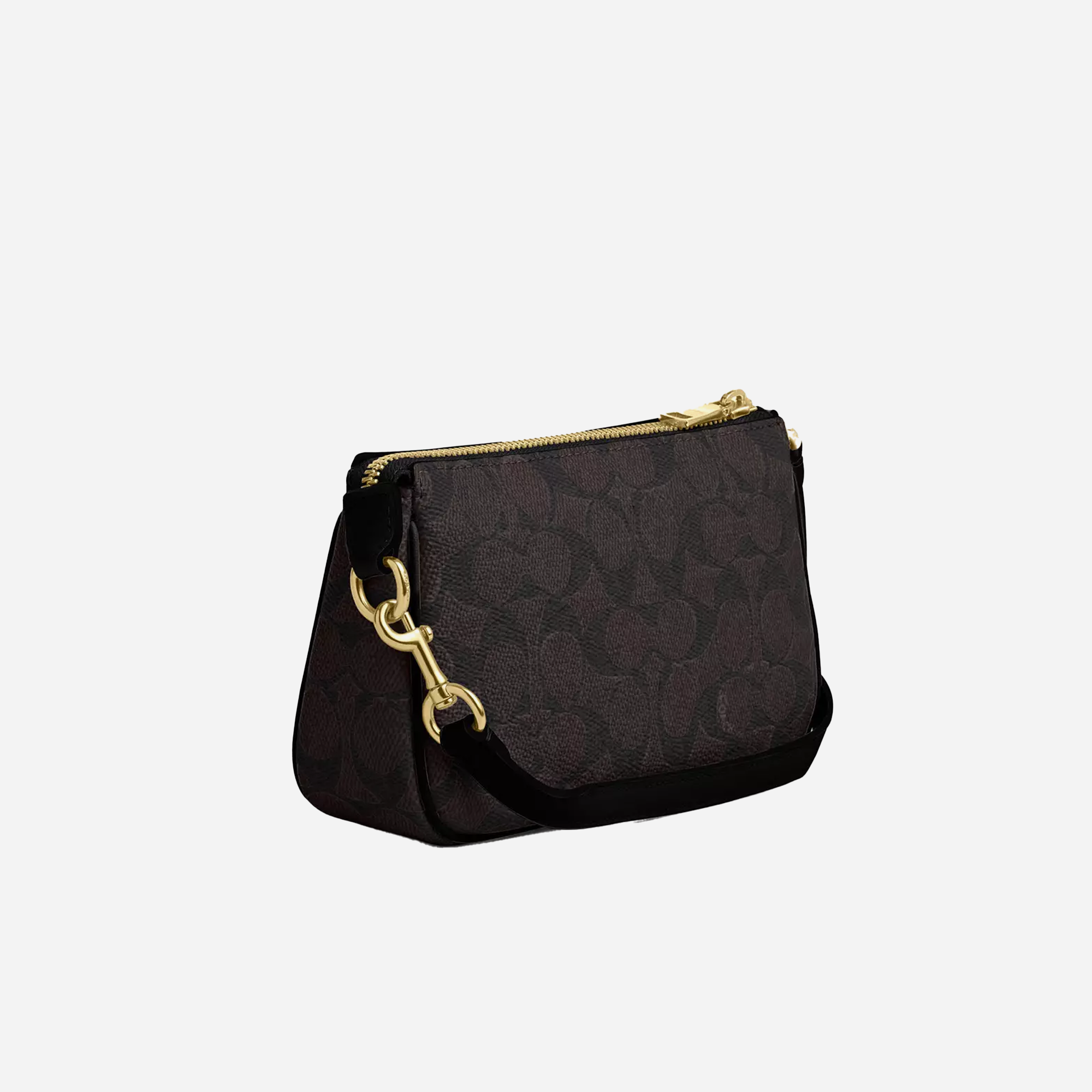 COACH Nolita 19 In Signature Canvas Gold/Walnut/Black - view 2