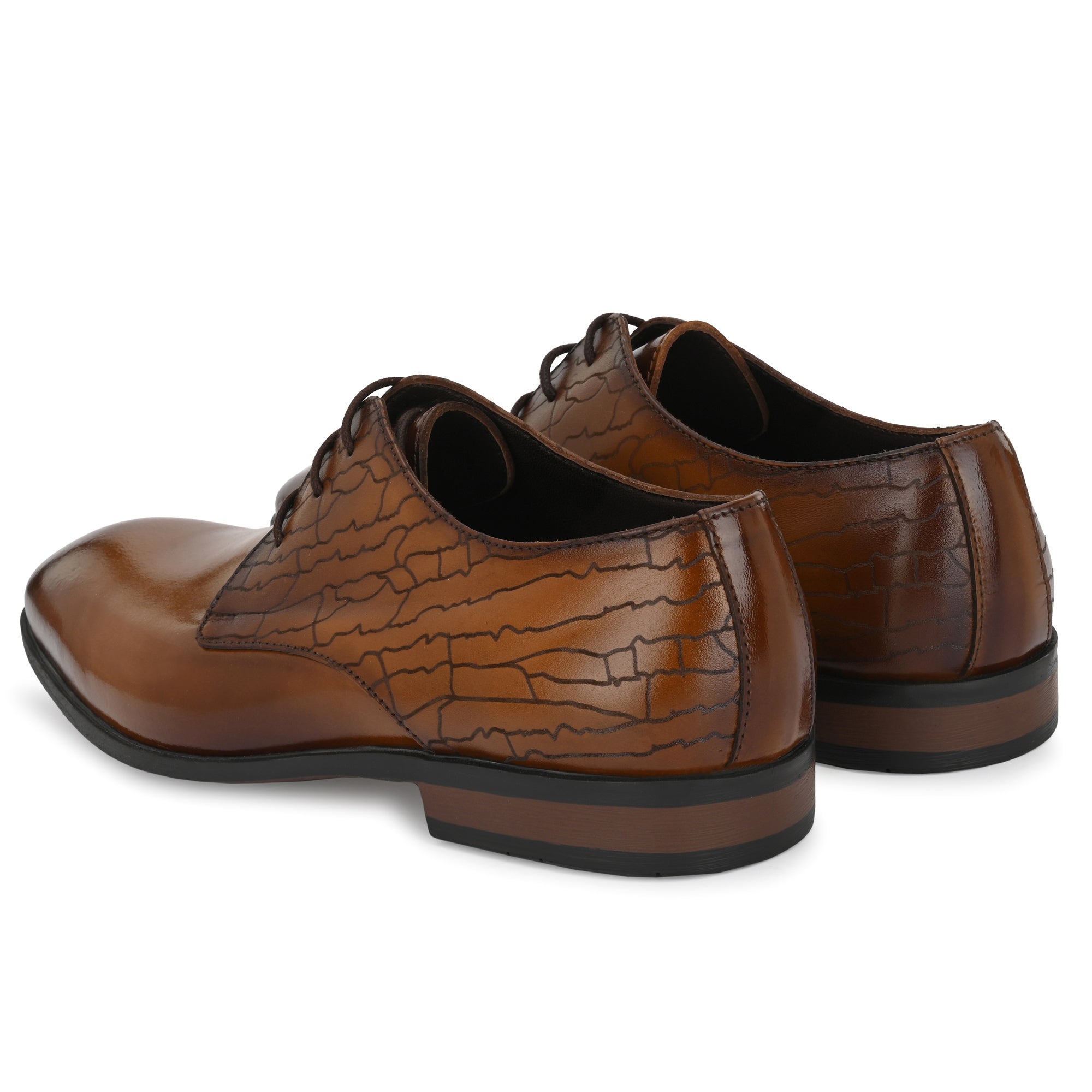 egoss-shoes Formal Leather Laceup Shoes For Men - view 5
