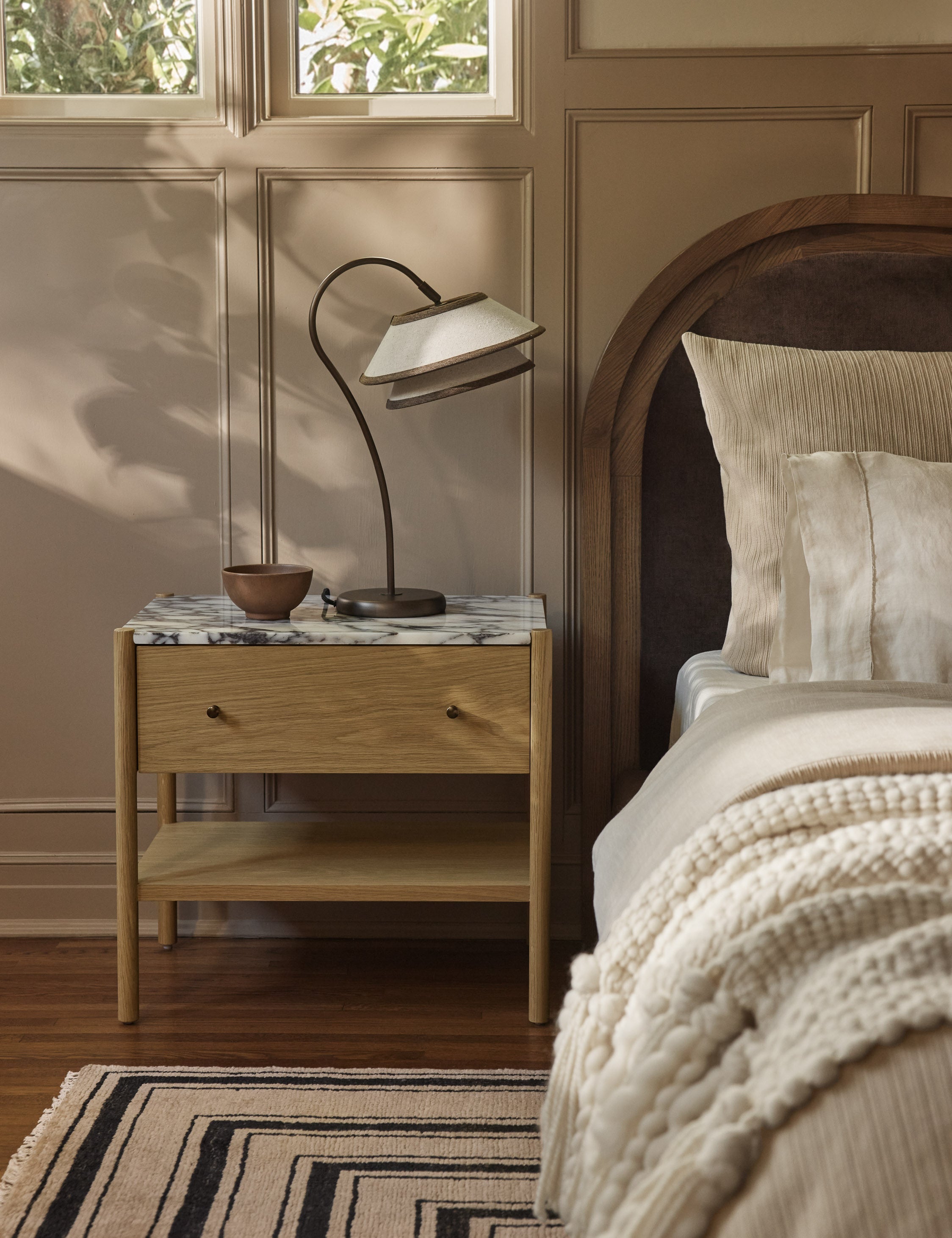 Lulu and Georgia Pittman Table Lamp – Ivory and Toffee - view 2
