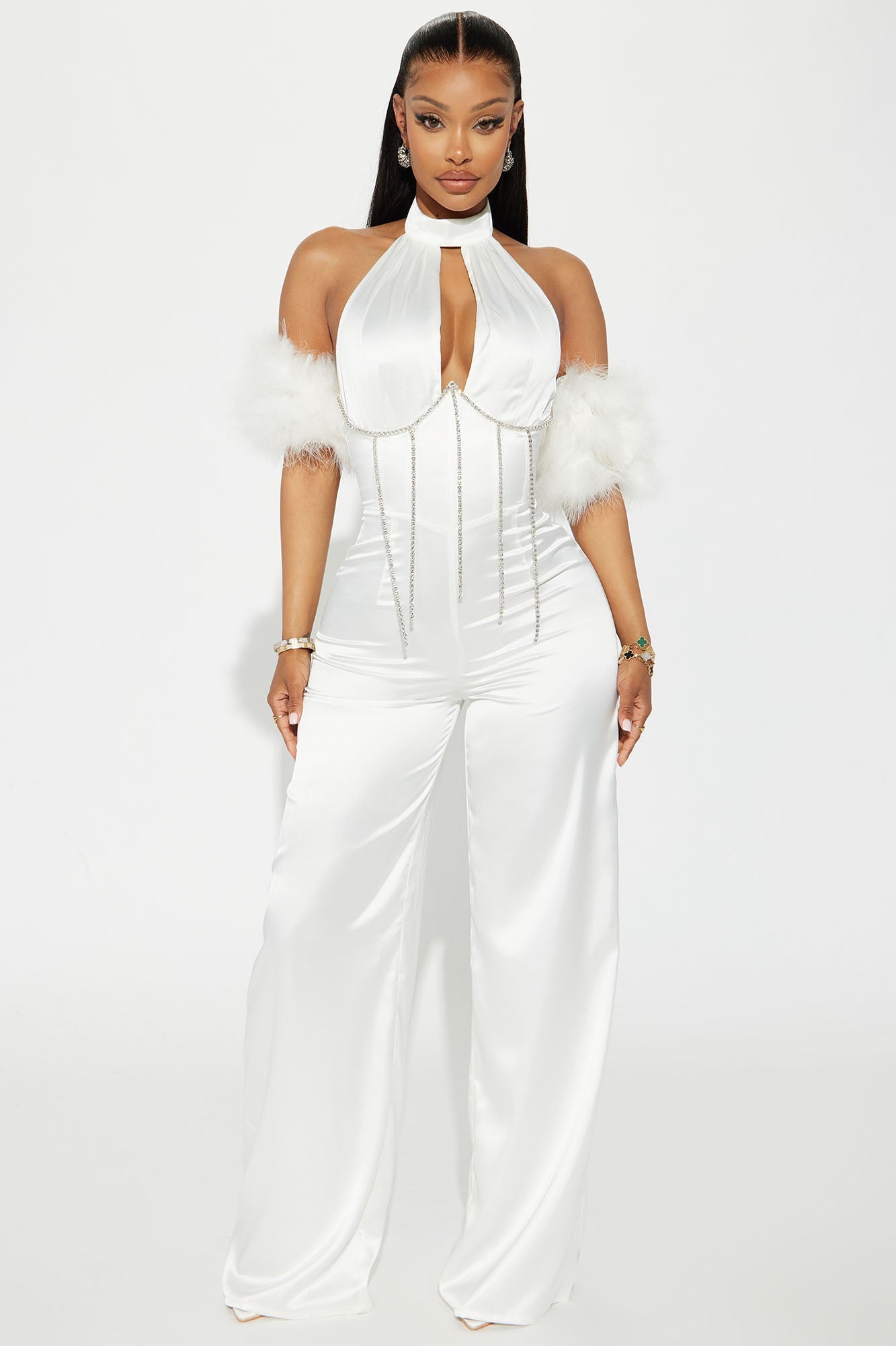 BlackTree The Wind Satin Jumpsuit