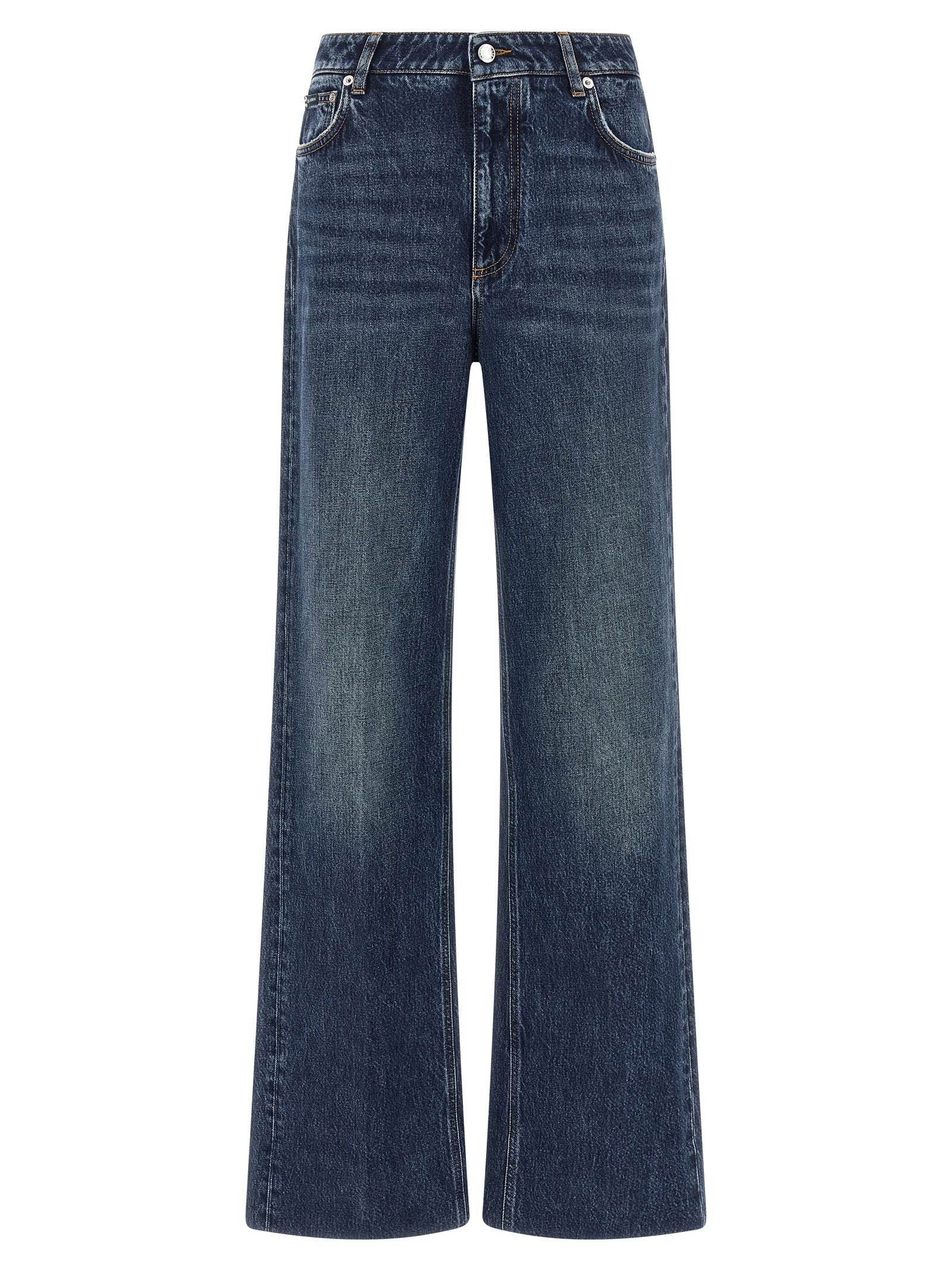 Dolce & Gabbana Logo Plaque Jeans – 100% cotton