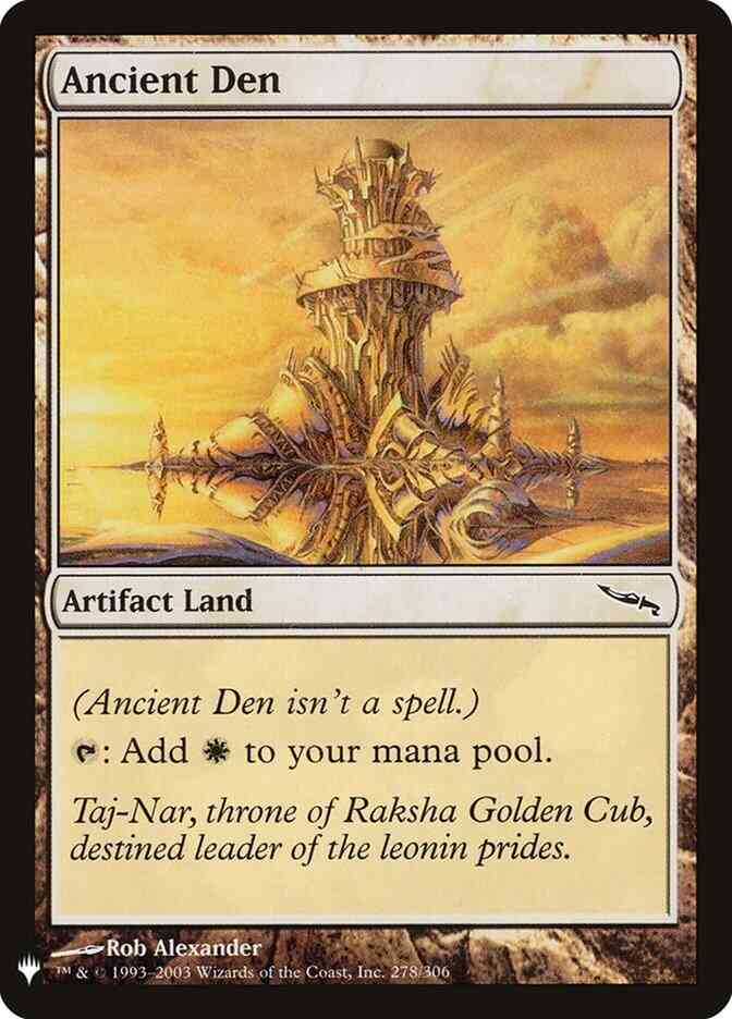 Ancient den mrd-278 – Magic Ancient Den [MRD-278] [The List] [Non-Foil]