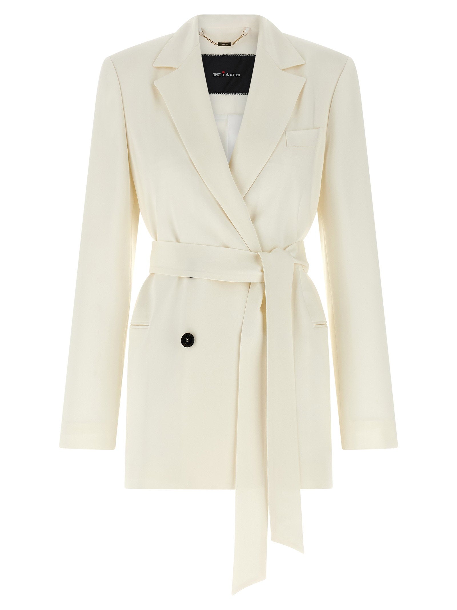 Kiton Silk Blazer – 95% silk, 5% elastane