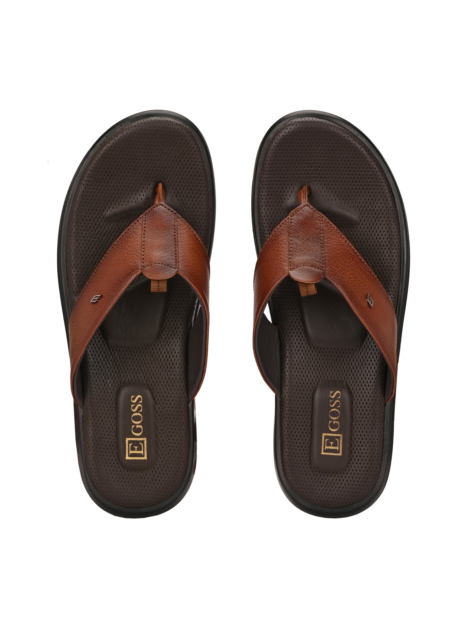 Egoss Shoes Egoss Leather Slippers For Men - view 14