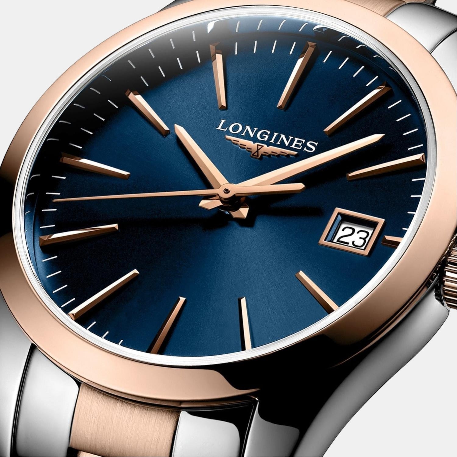 Longines Conquest Classic Women Quartz Blue Dial Analog Stainless Steel Watch L23863927 - view 2