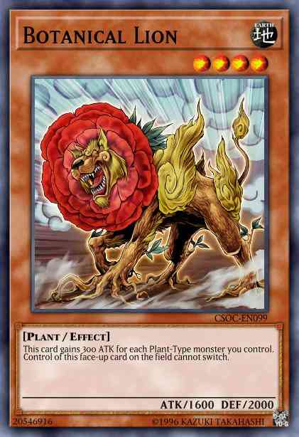 Yu-Gi-Oh! Botanical Lion - CSOC-EN099 - Super Rare - Unlimited