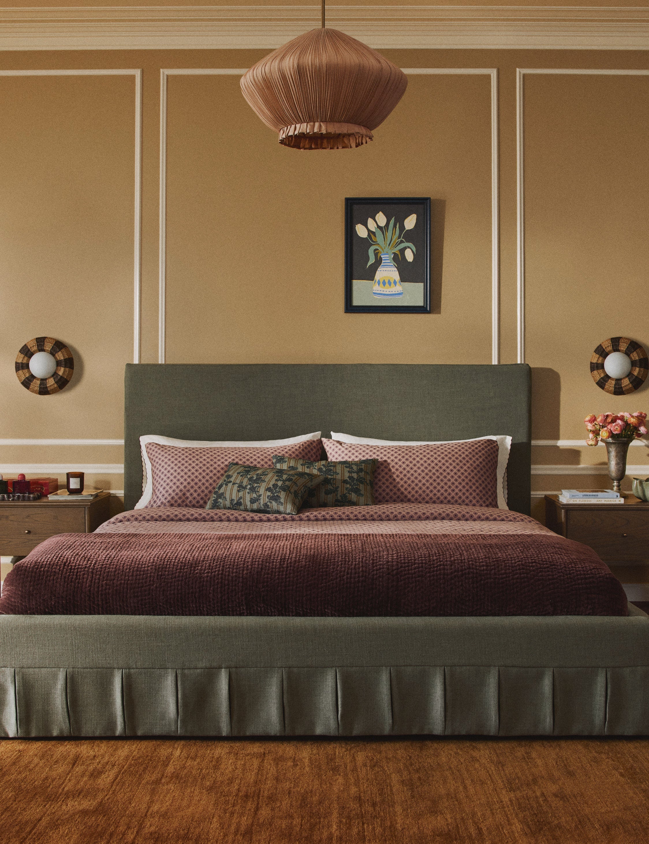 Lulu and Georgia Sellani Sconce – Natural Stripe - view 2