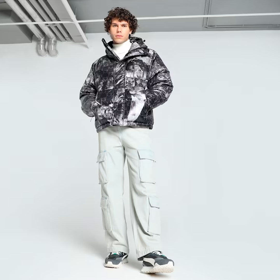 Puma | X Kidsuper All Over Print Puffer { Black - view 6
